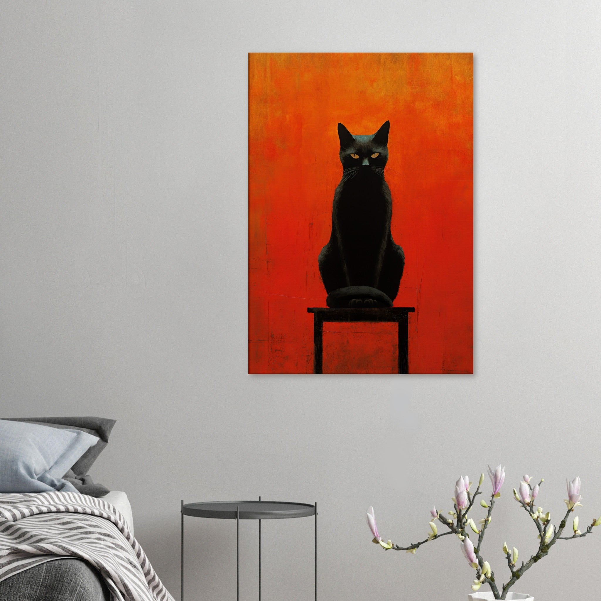 Black Cat Canvas