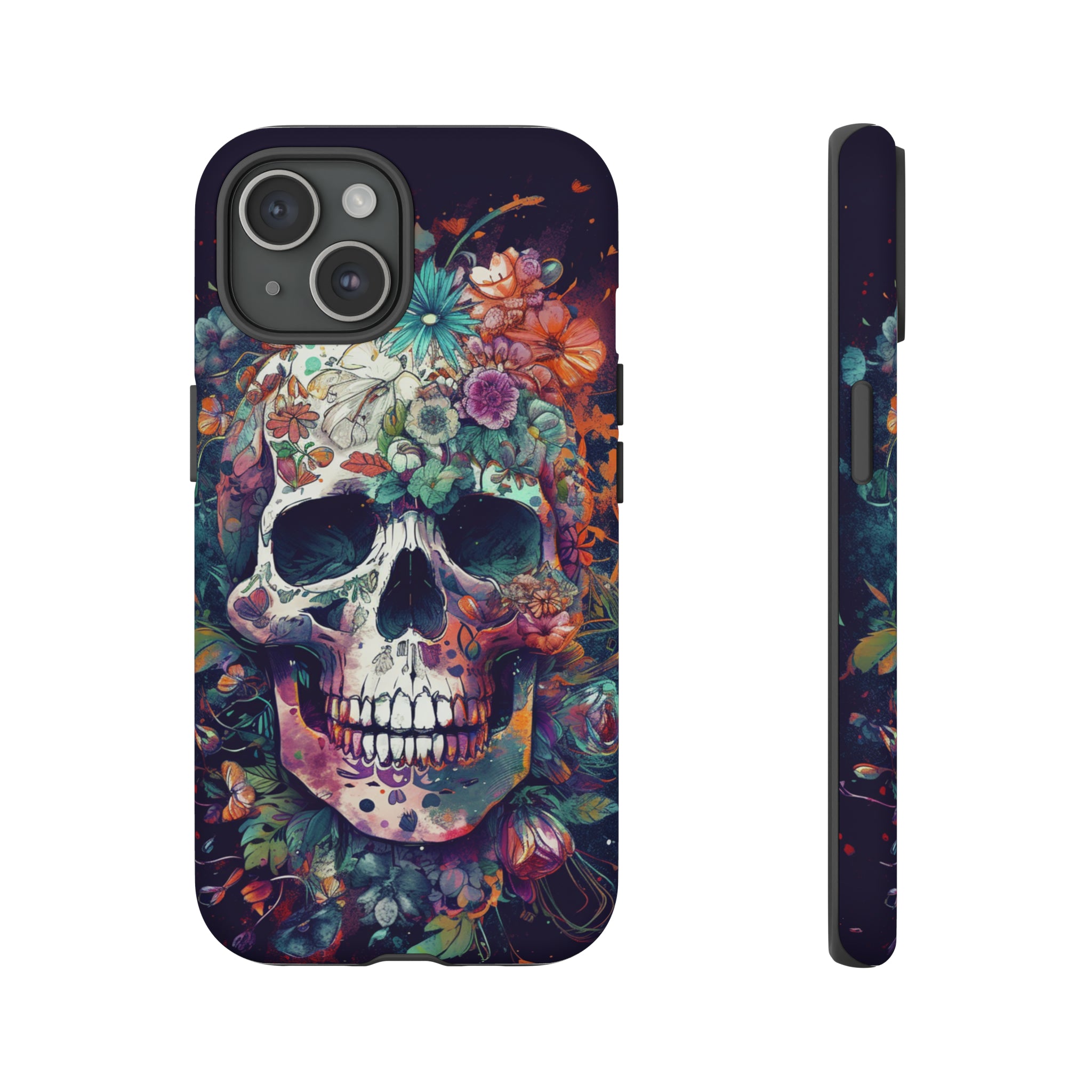 Floral Skull Phone Case