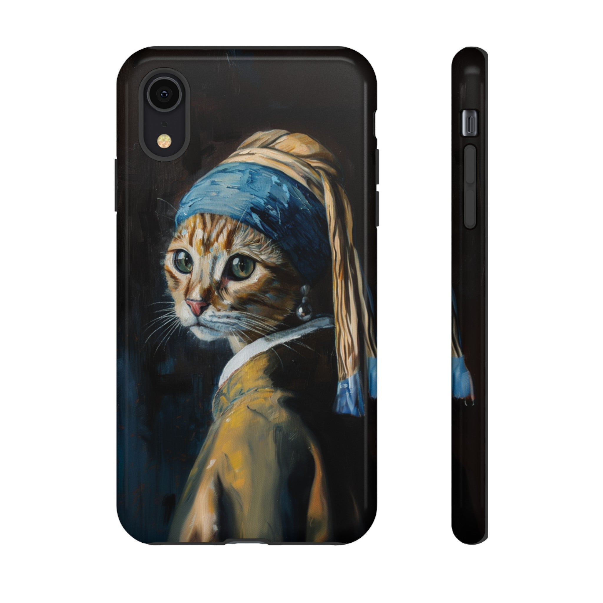 Cat With Pearl Earring Phone Case