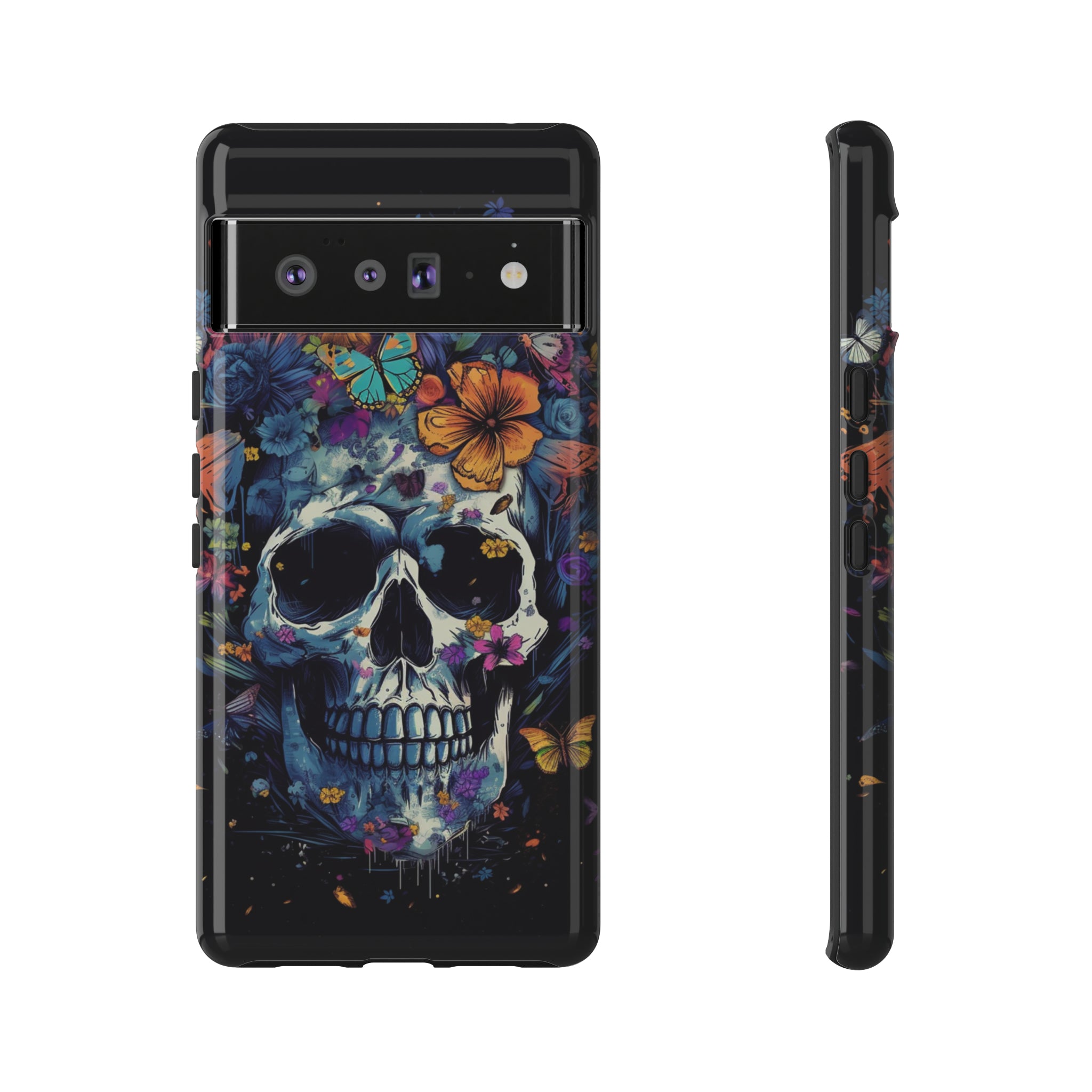 Blooming Skull Phone Case