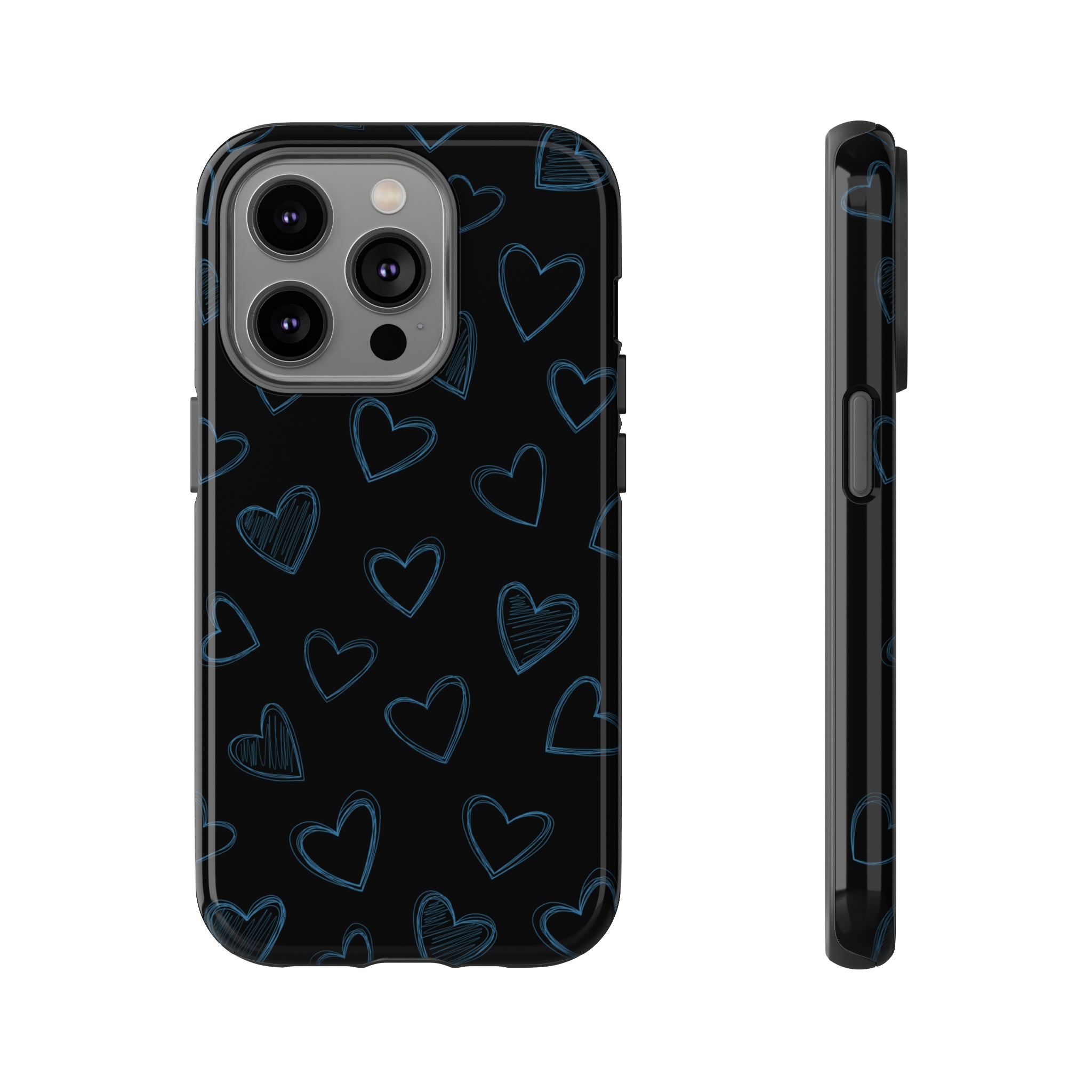 Black Hearts Phone Case