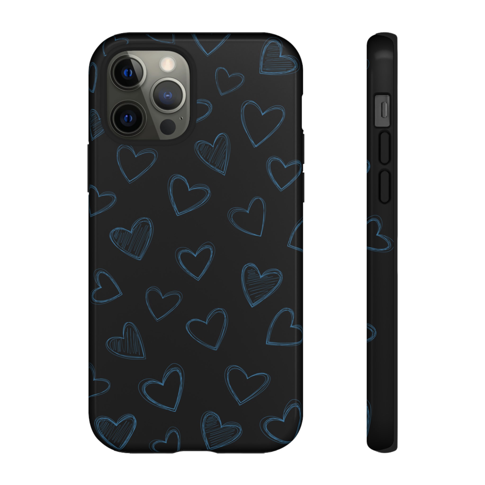 Black Hearts Phone Case