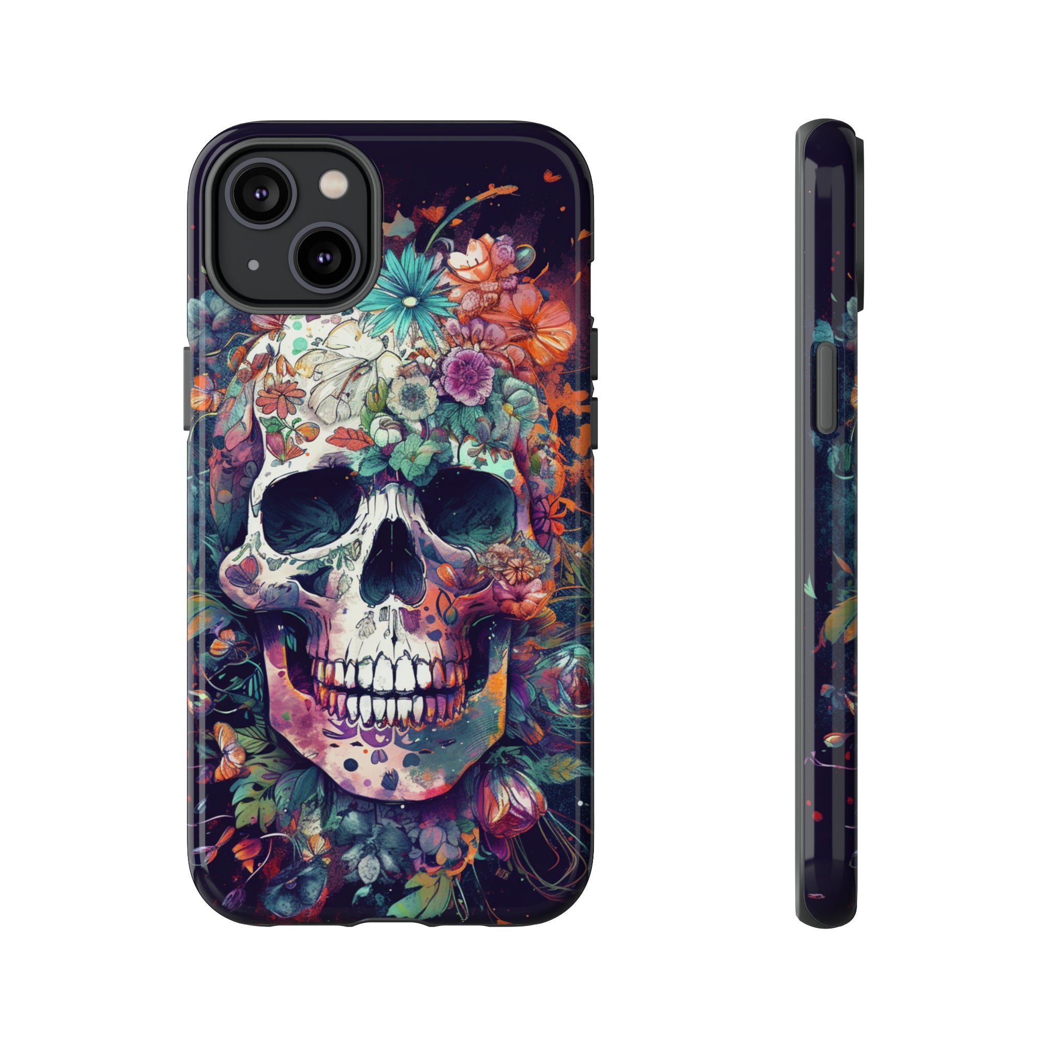 Floral Skull Phone Case