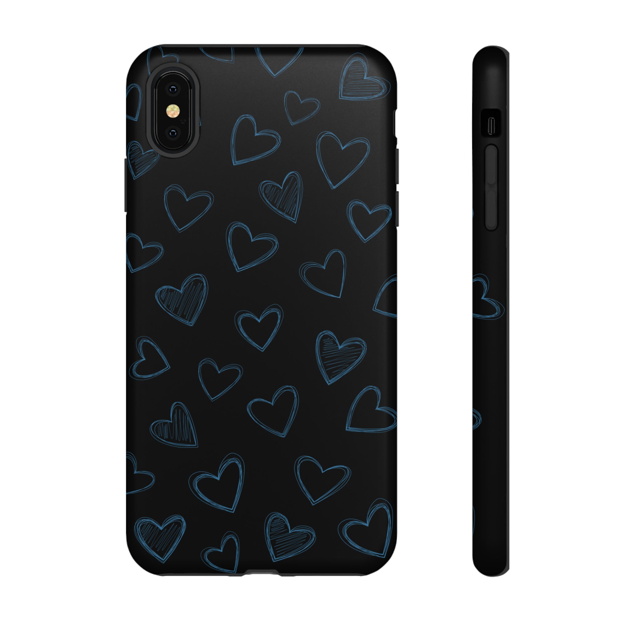 Black Hearts Phone Case