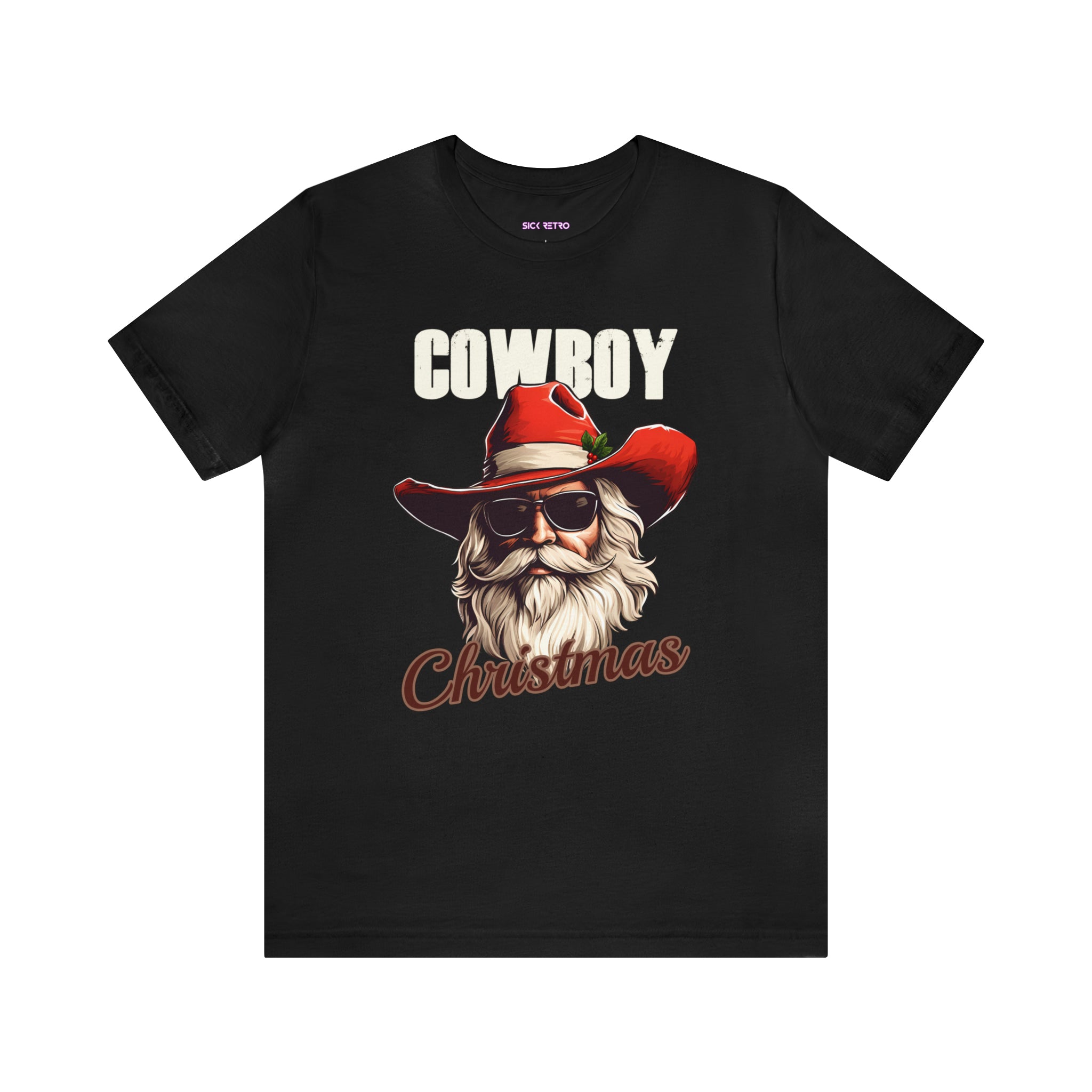 cowboy christmas santa t