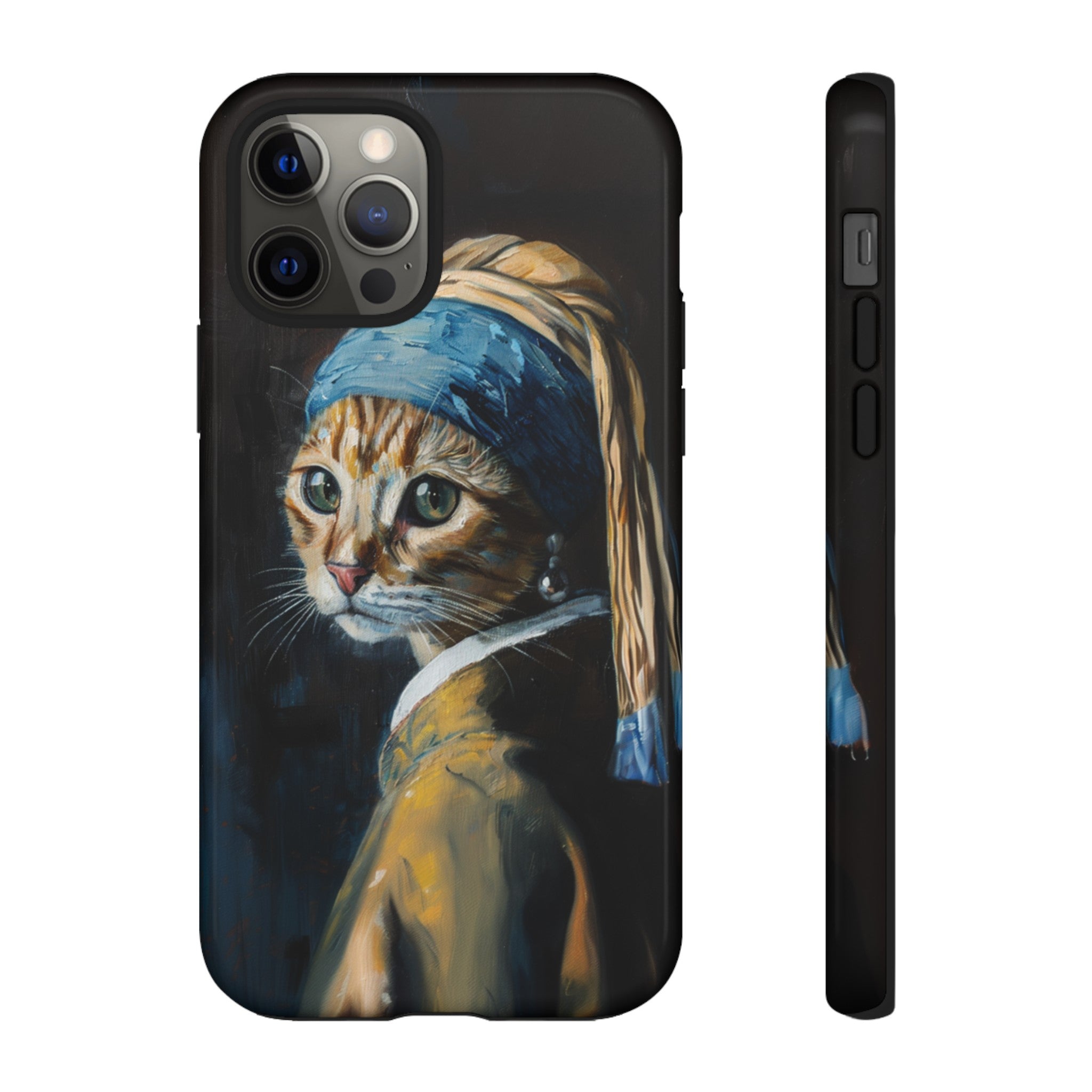 Cat With Pearl Earring Phone Case