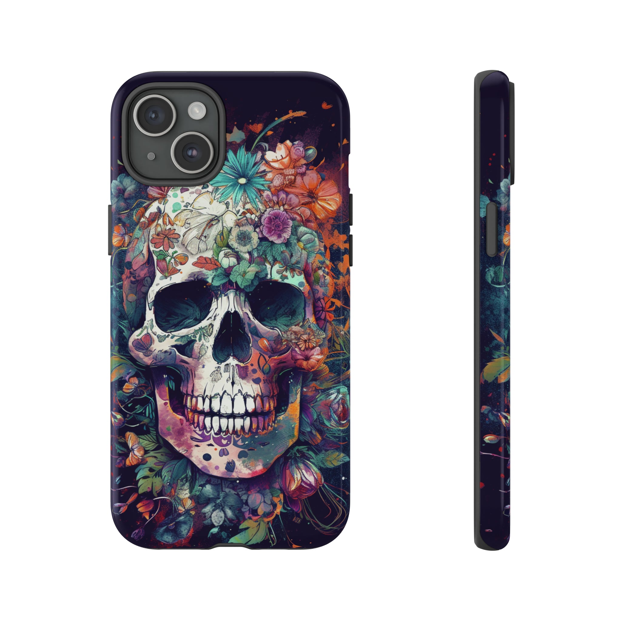 Floral Skull Phone Case