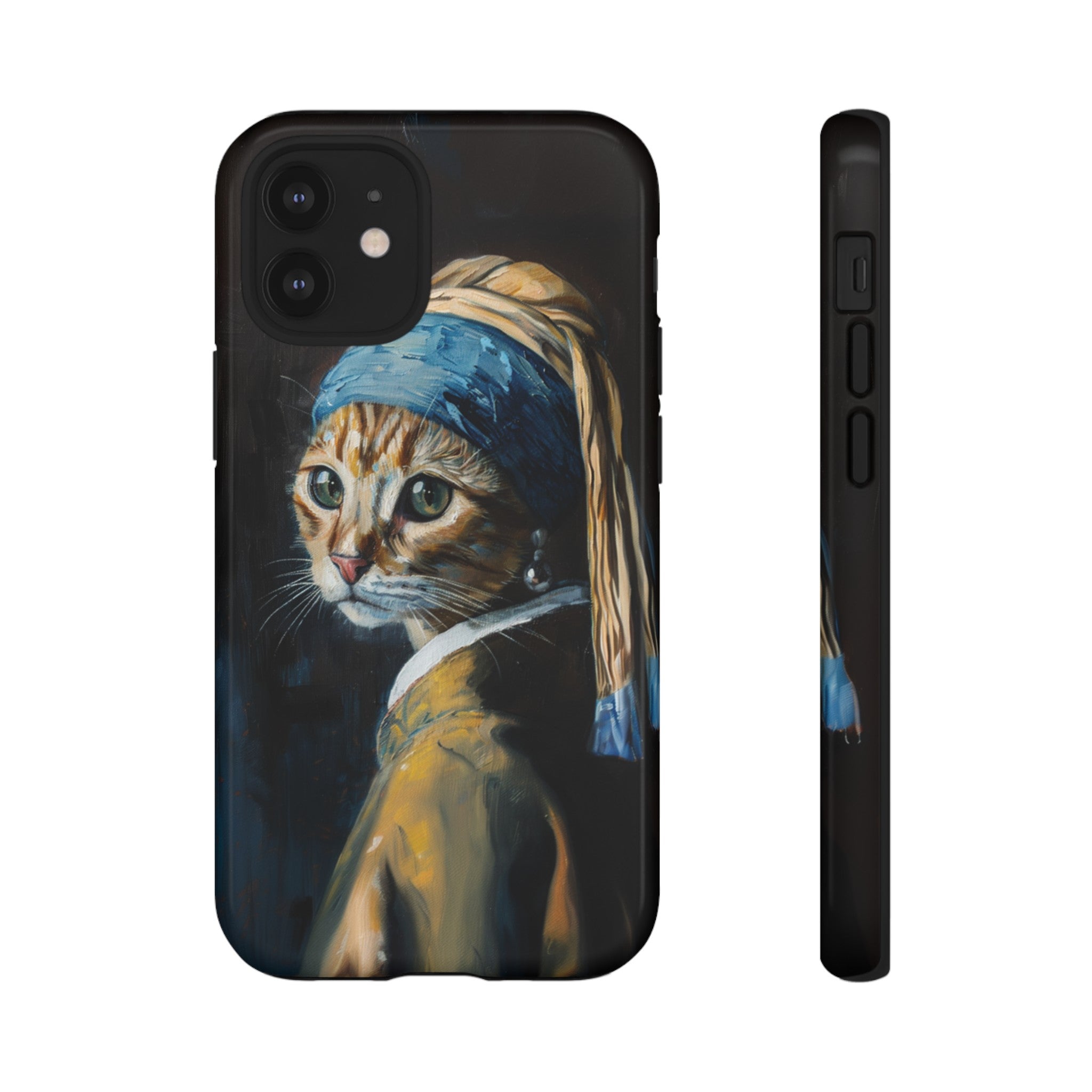 Cat With Pearl Earring Phone Case