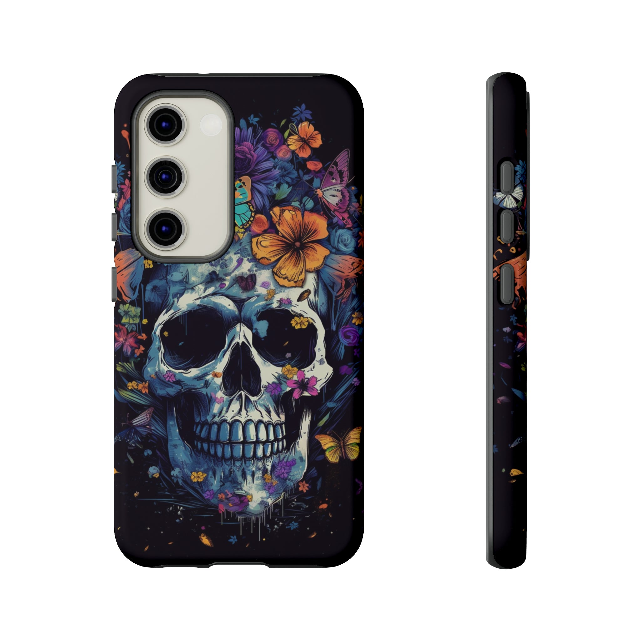 Blooming Skull Phone Case