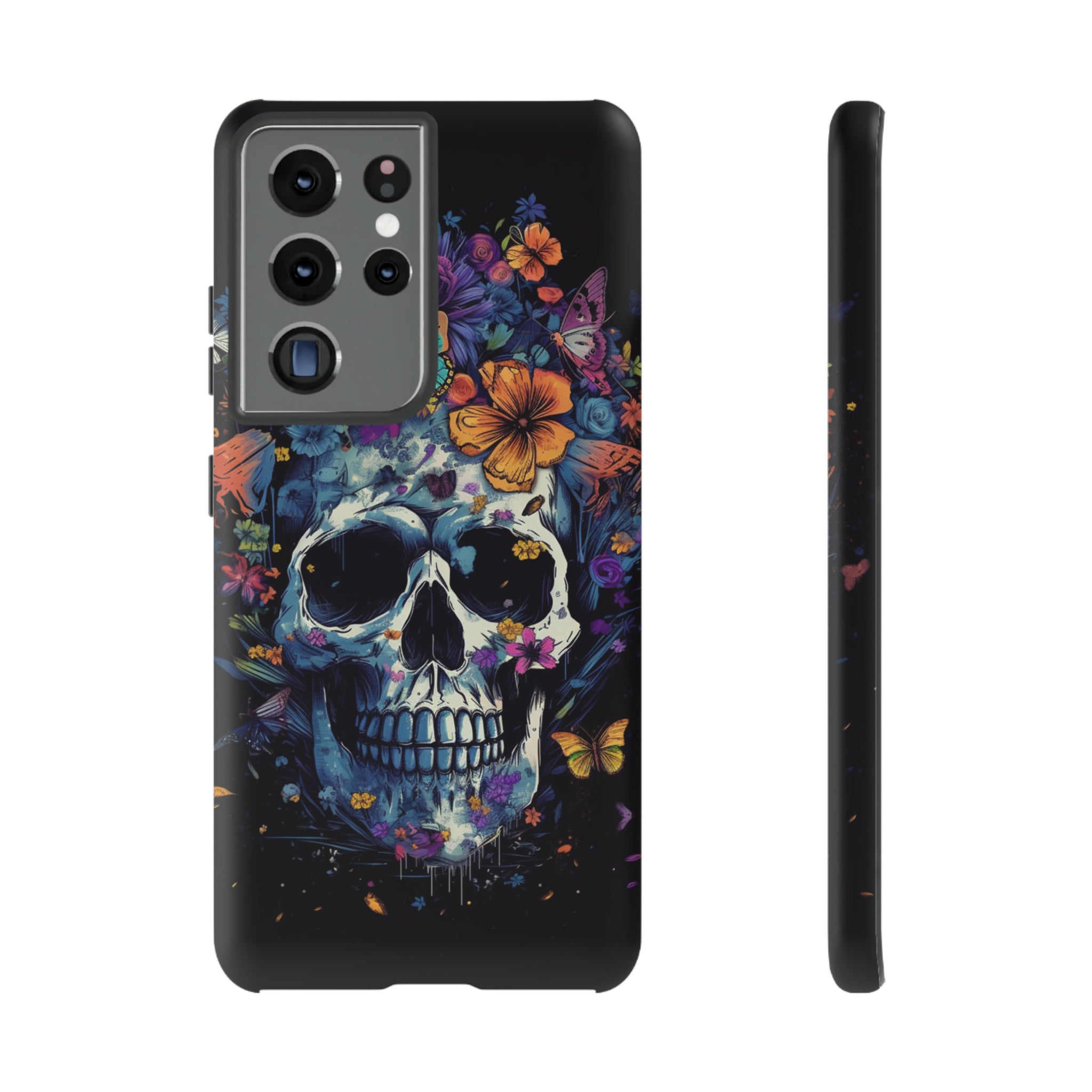 Blooming Skull Phone Case