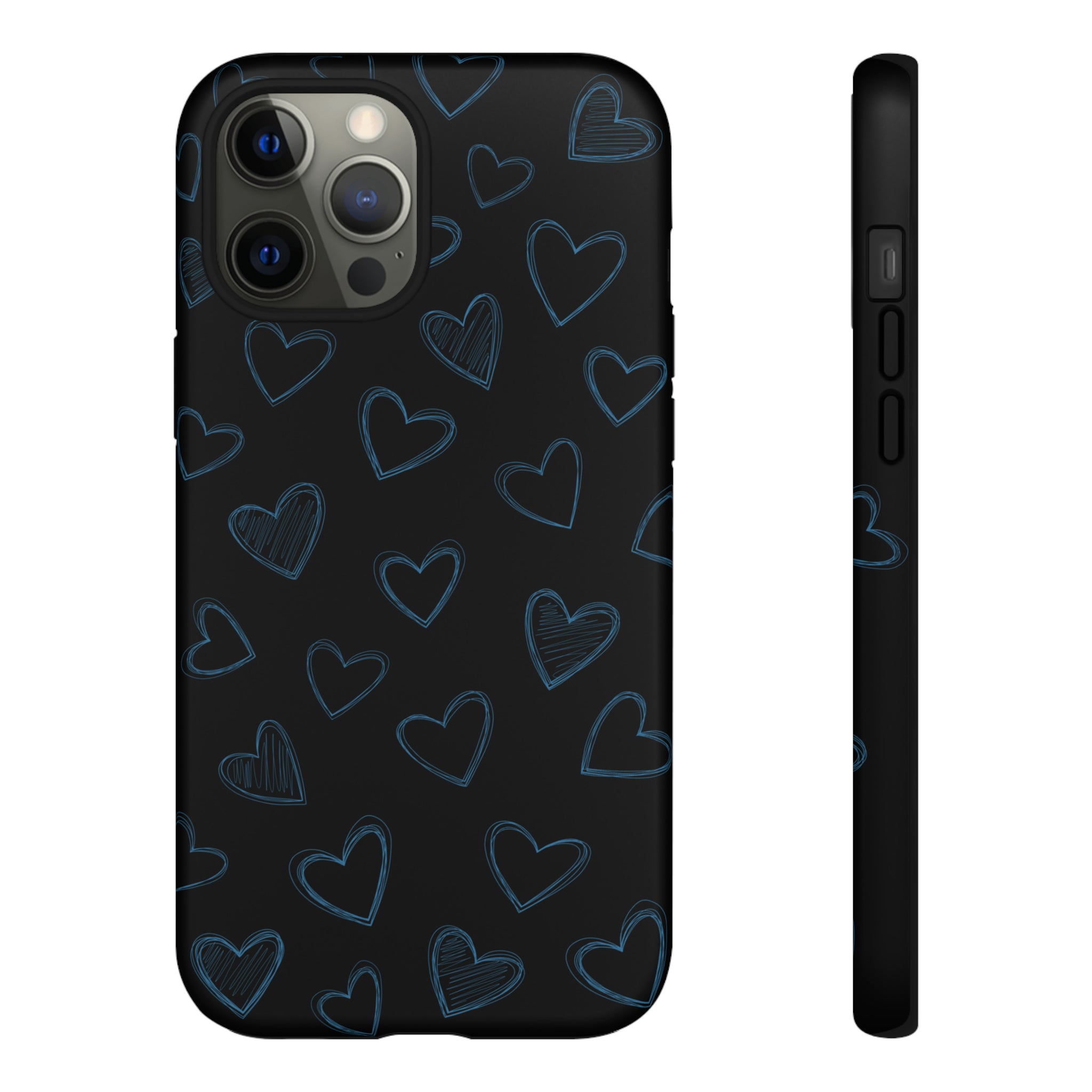 Black Hearts Phone Case