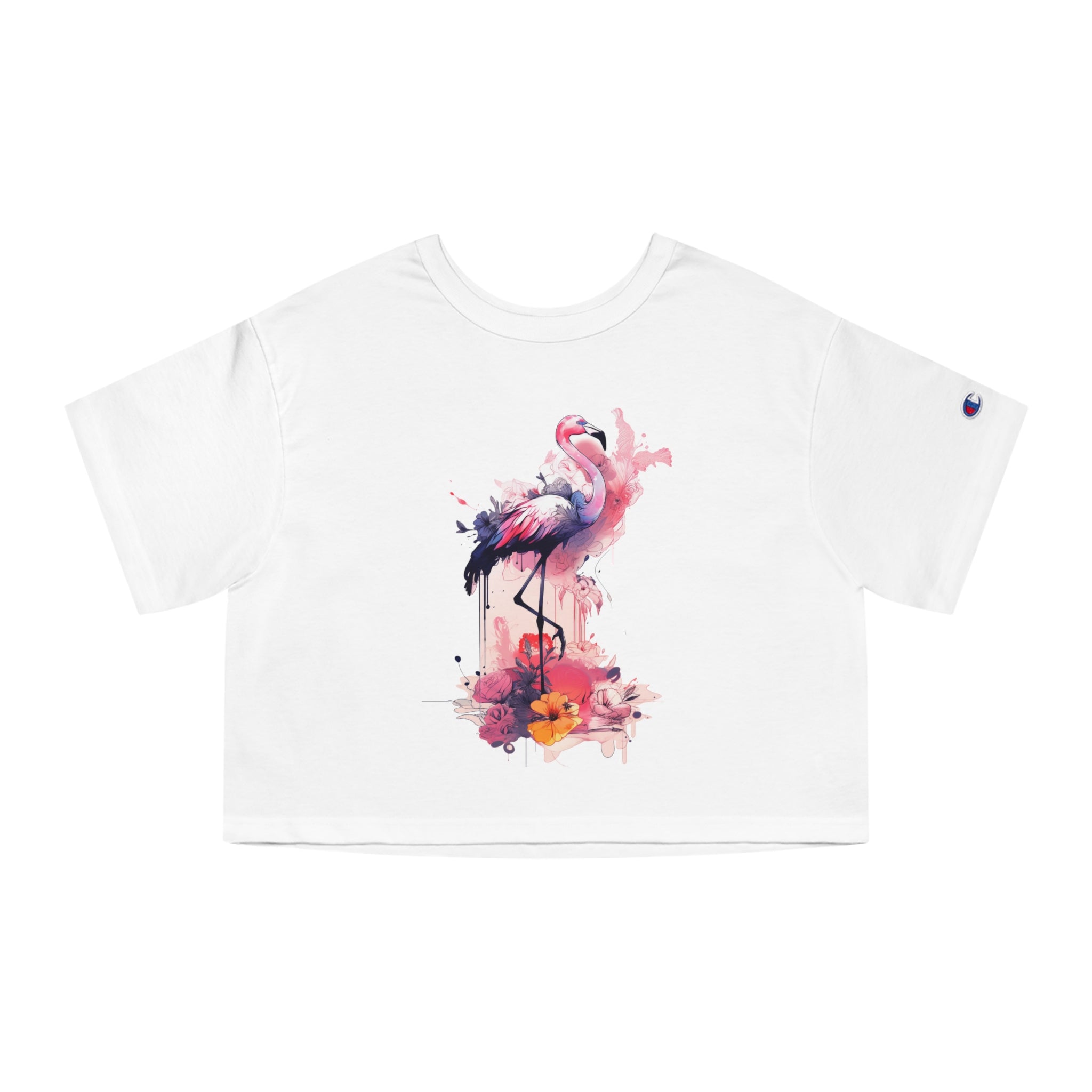 flamingo crop top