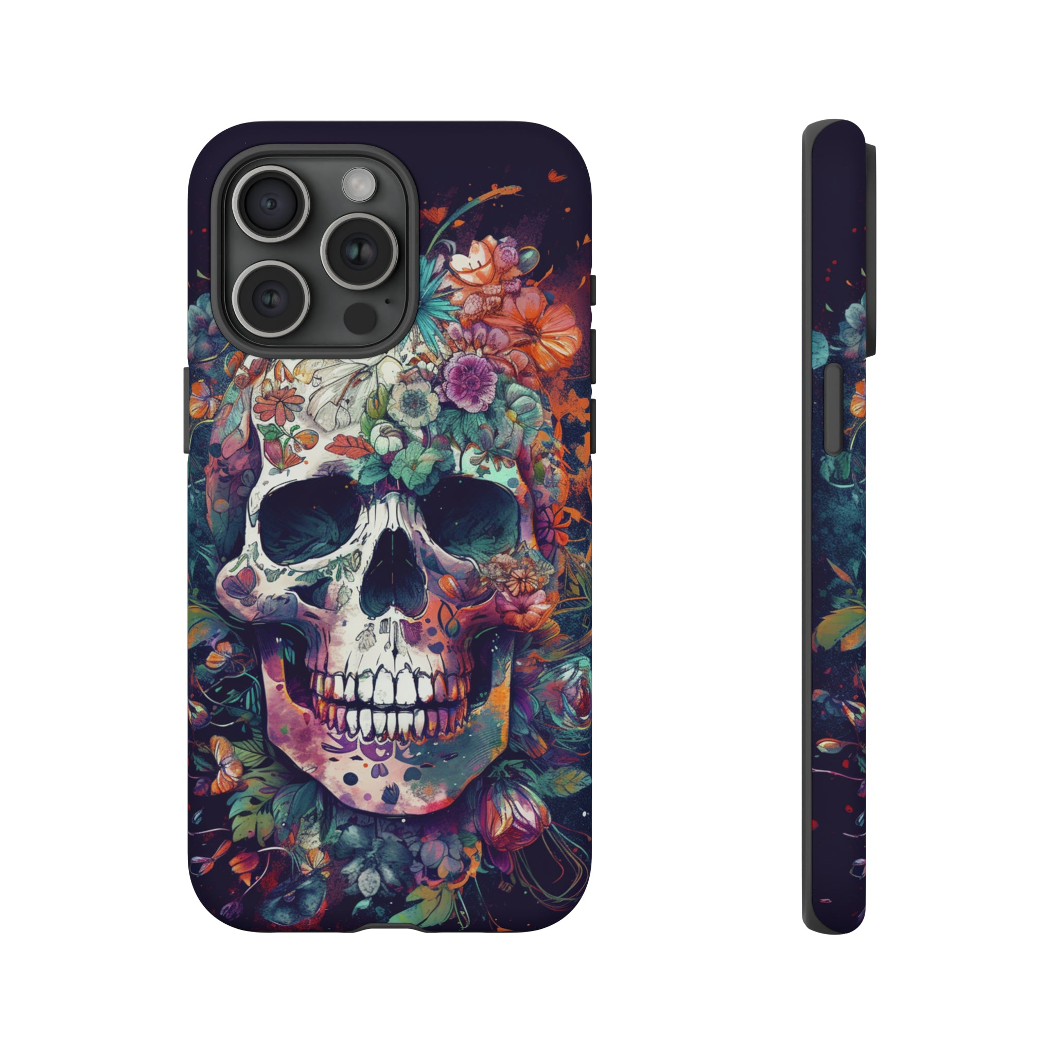 Floral Skull Phone Case