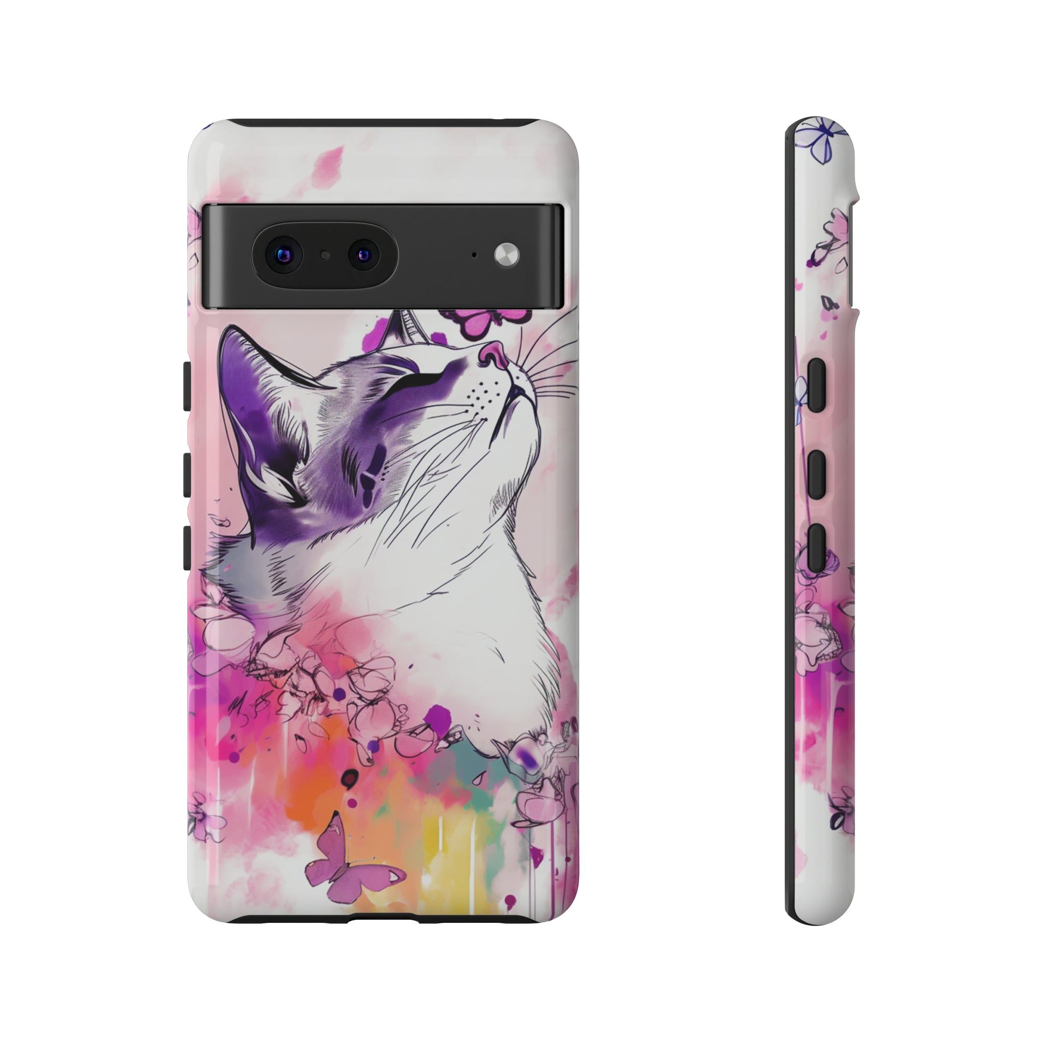 Whimsical Cat Phone Case