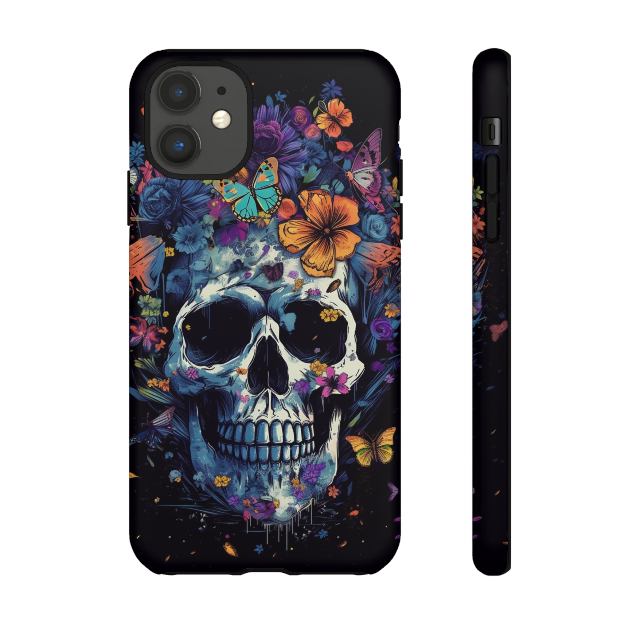 Blooming Skull Phone Case