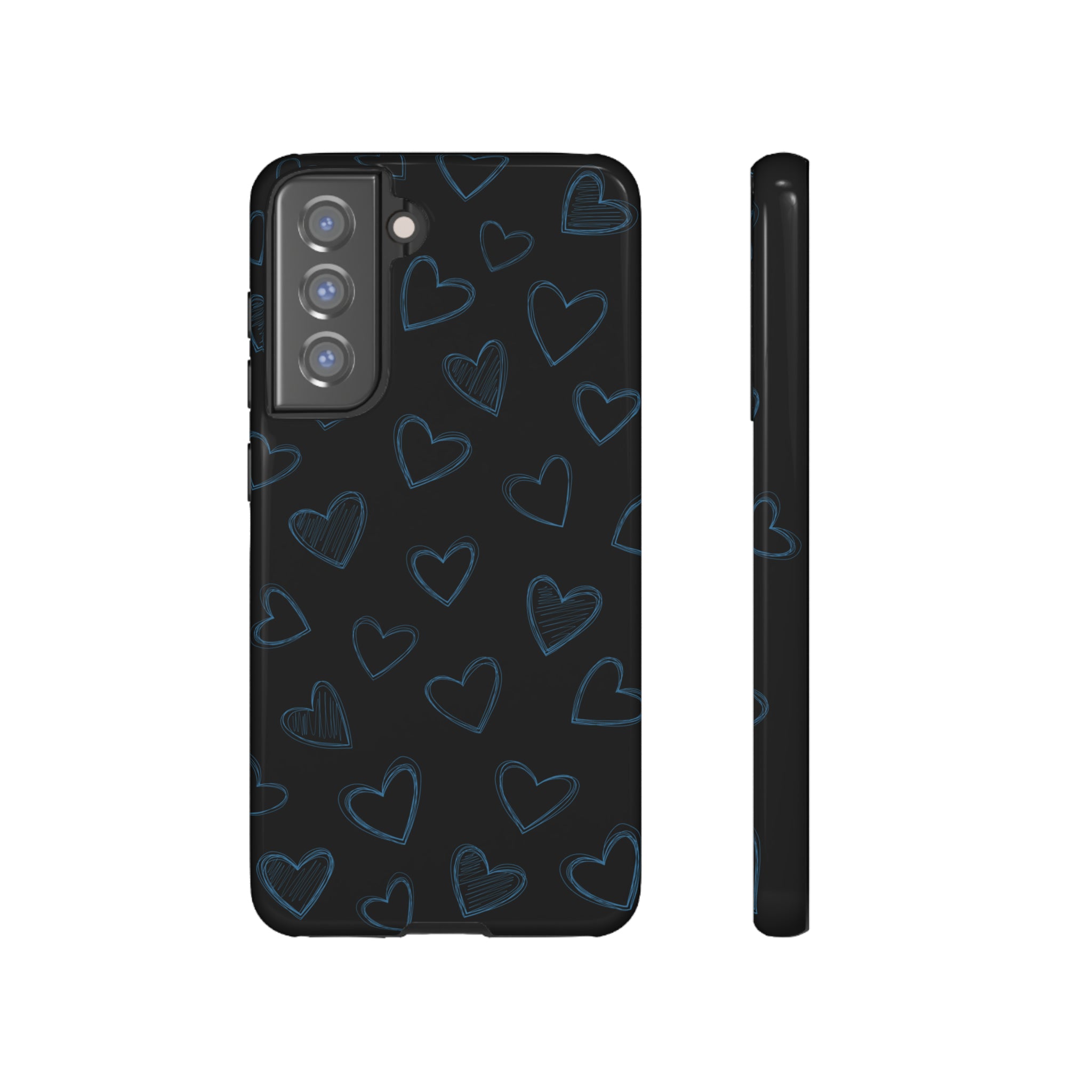 Black Hearts Phone Case