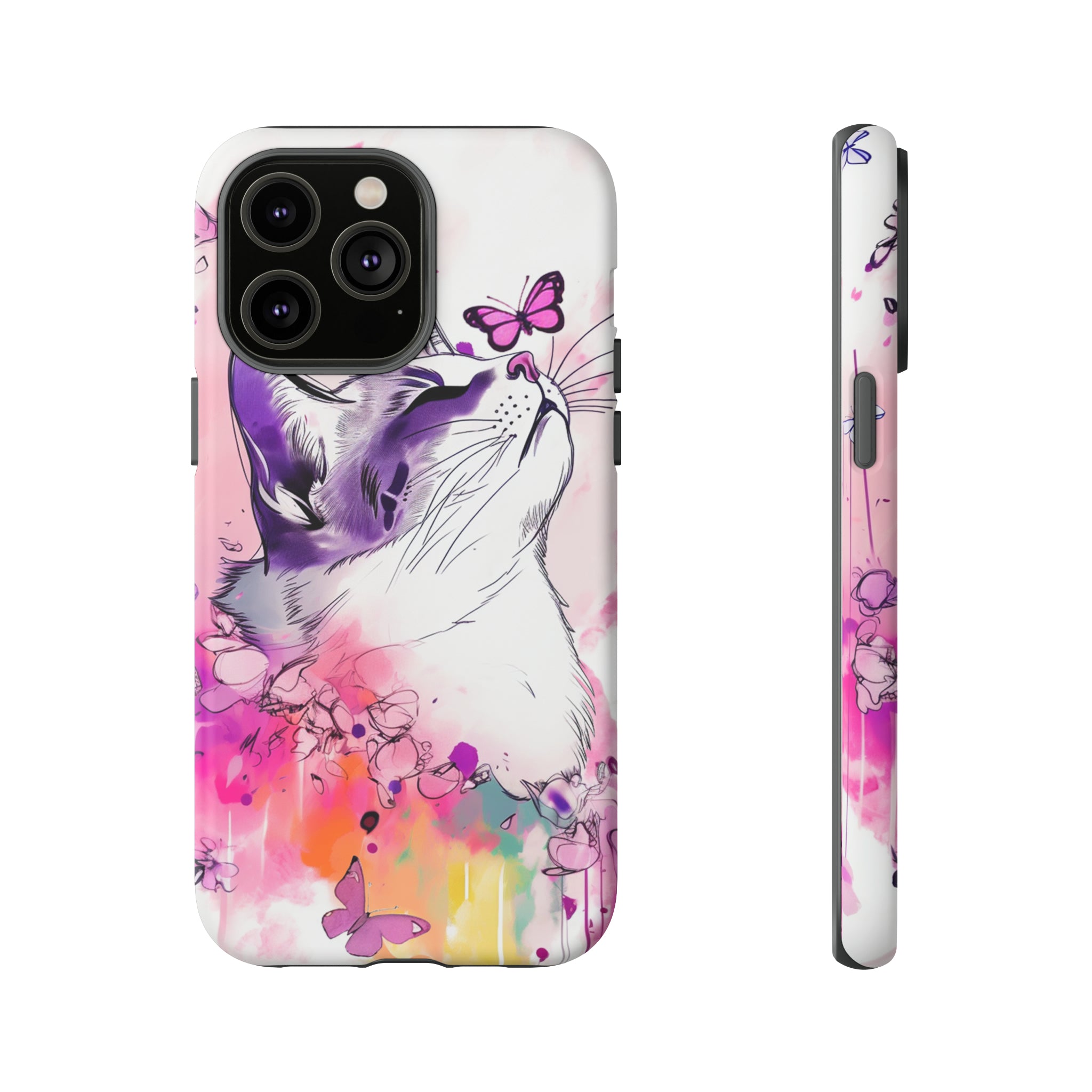 Whimsical Cat Phone Case