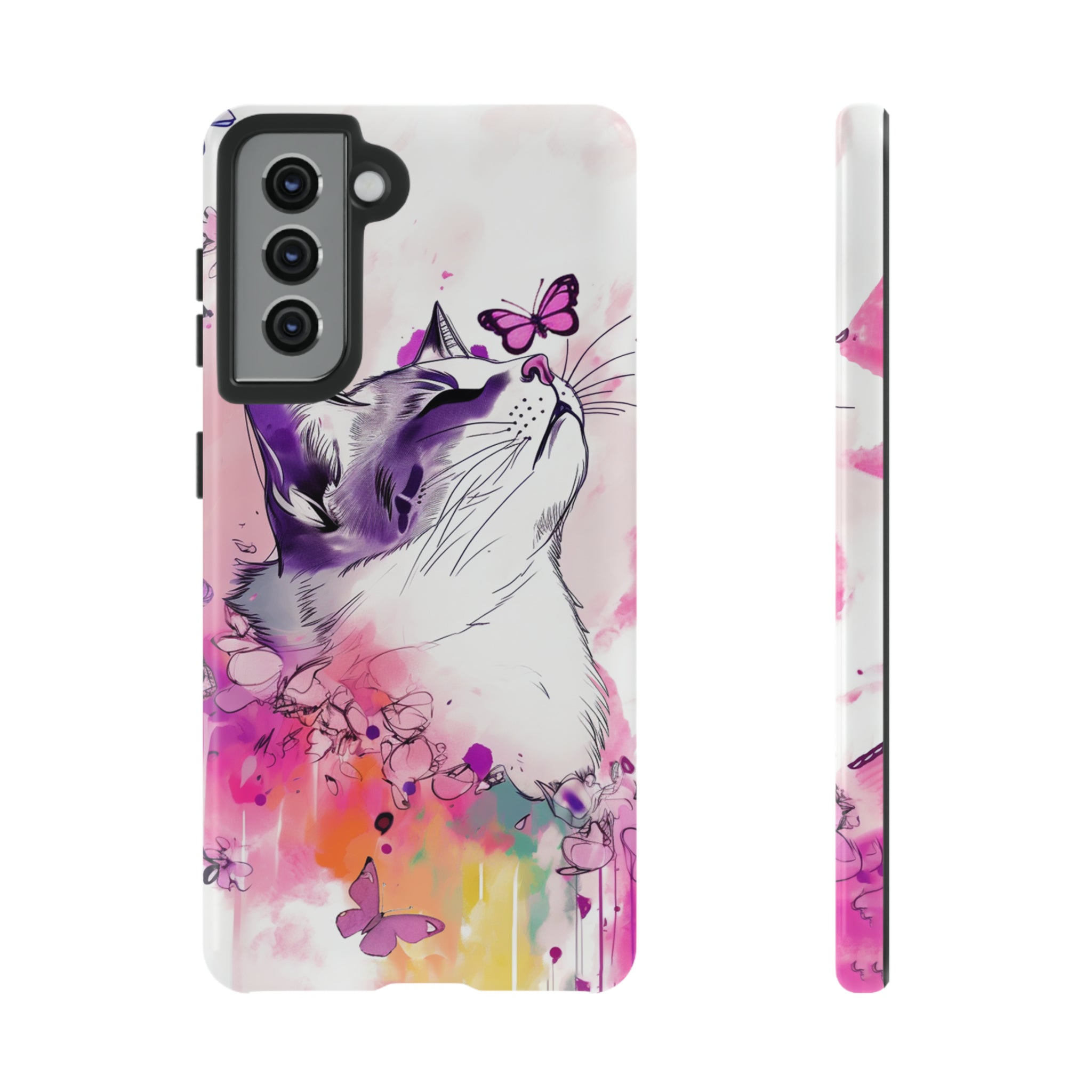 Whimsical Cat Phone Case