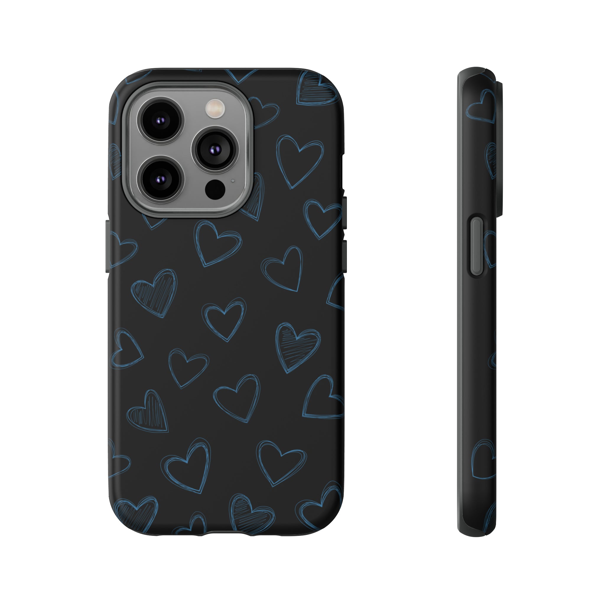 Black Hearts Phone Case