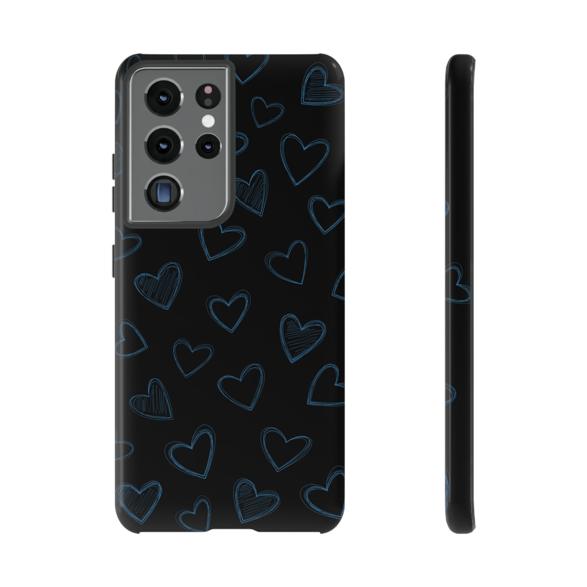 Black Hearts Phone Case