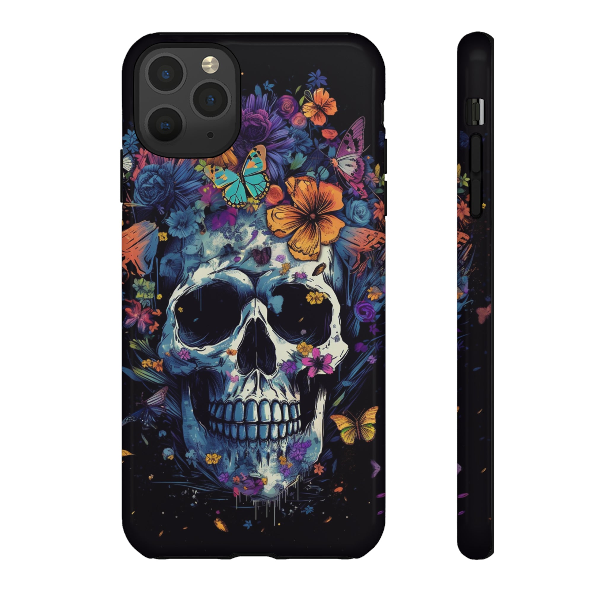 Blooming Skull Phone Case