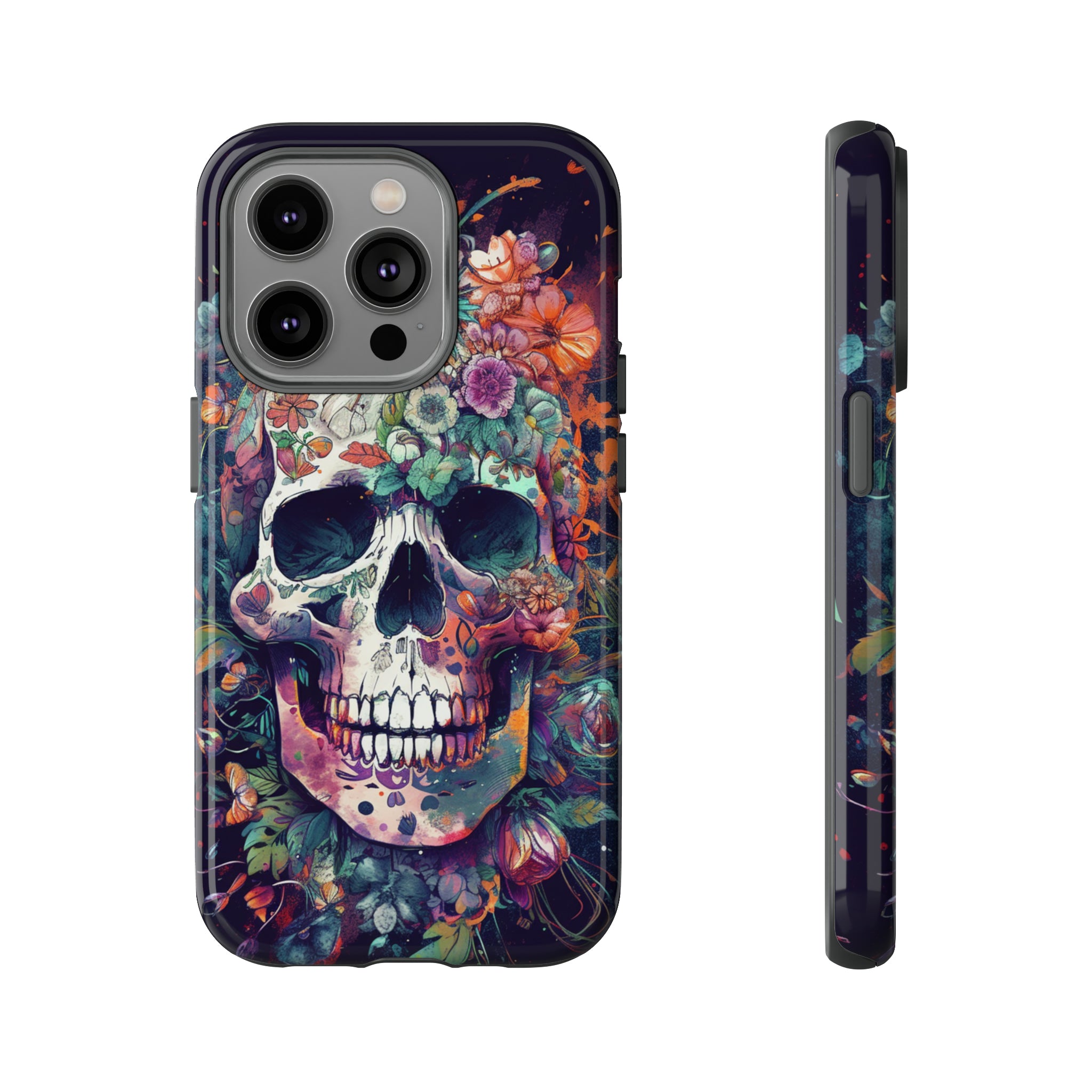 Floral Skull Phone Case