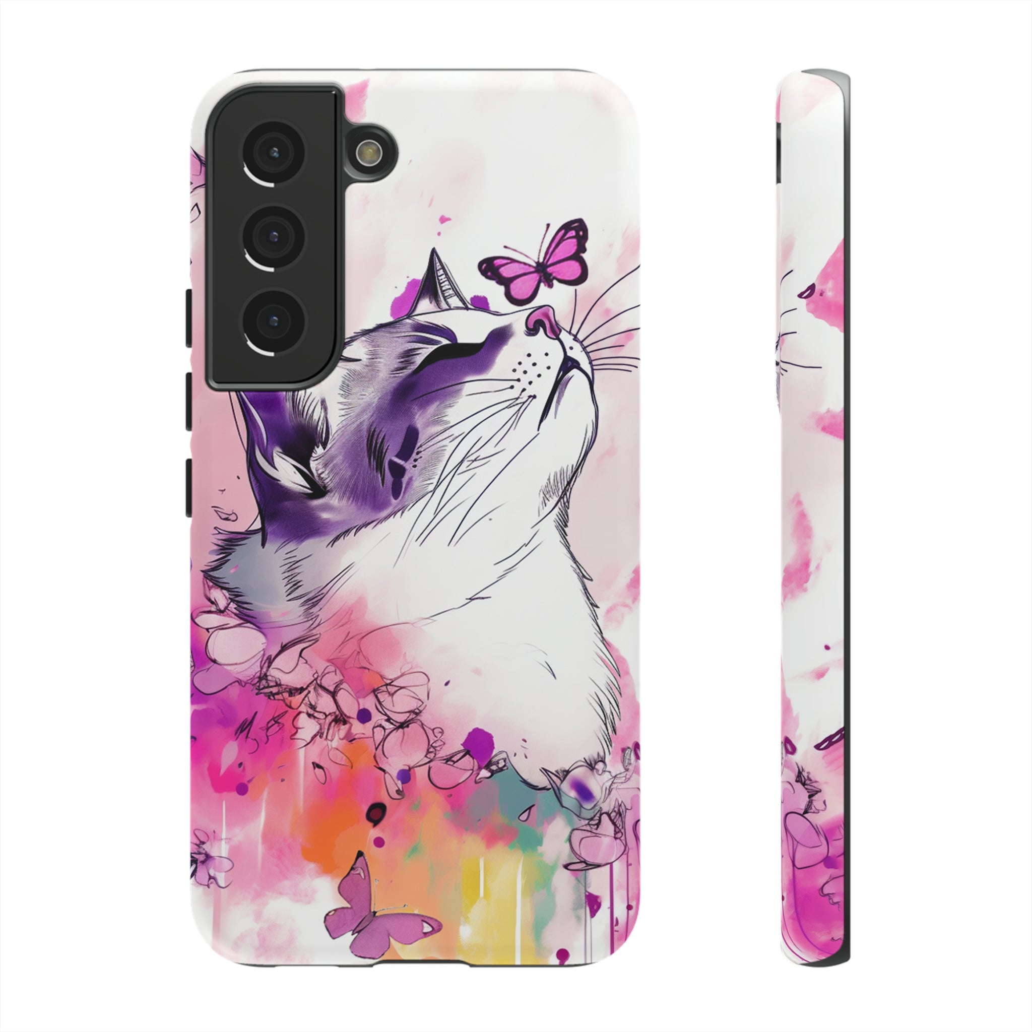 Whimsical Cat Phone Case