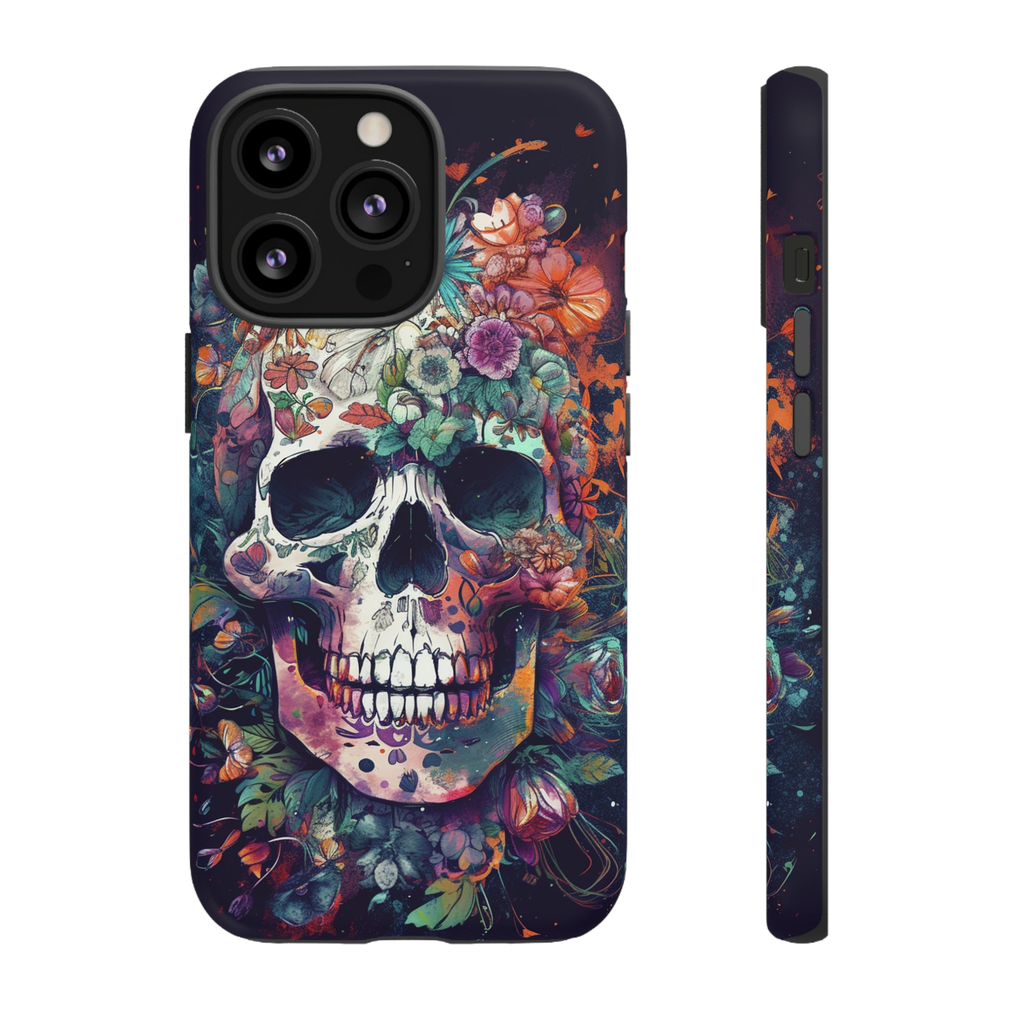 Floral Skull Phone Case