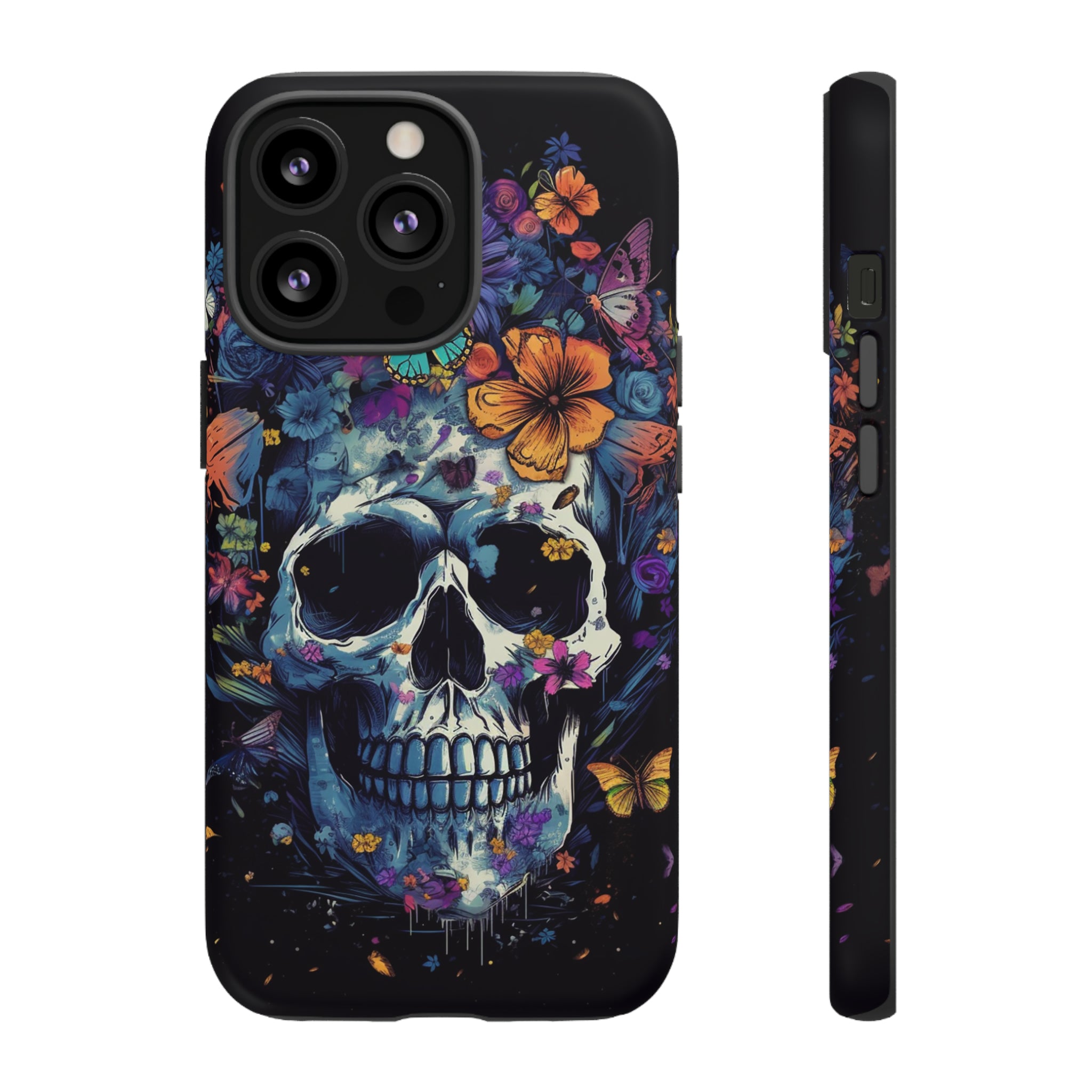 Blooming Skull Phone Case