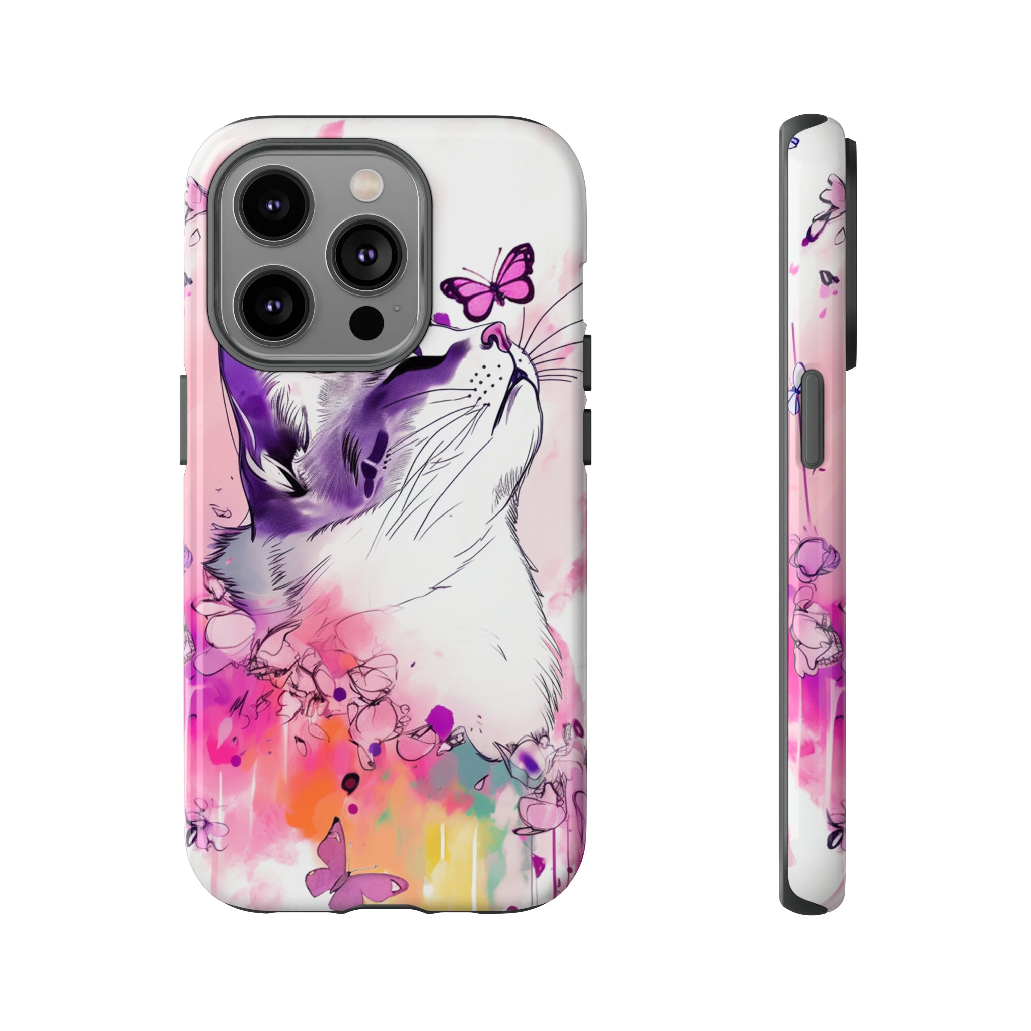 Whimsical Cat Phone Case