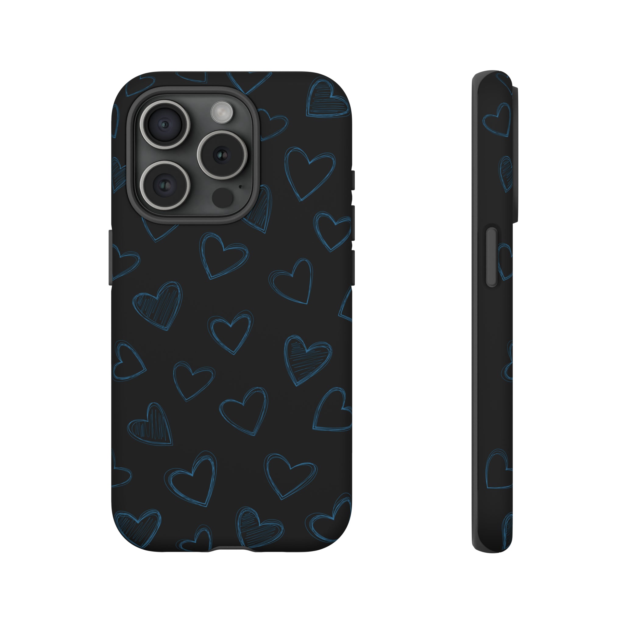 Black Hearts Phone Case