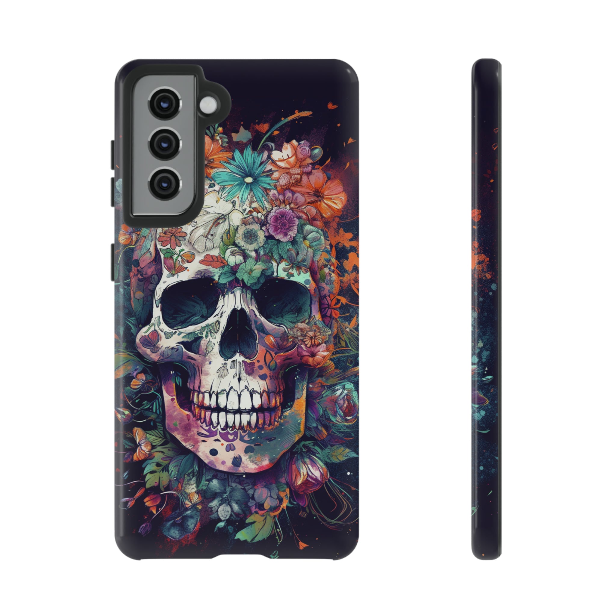 Floral Skull Phone Case