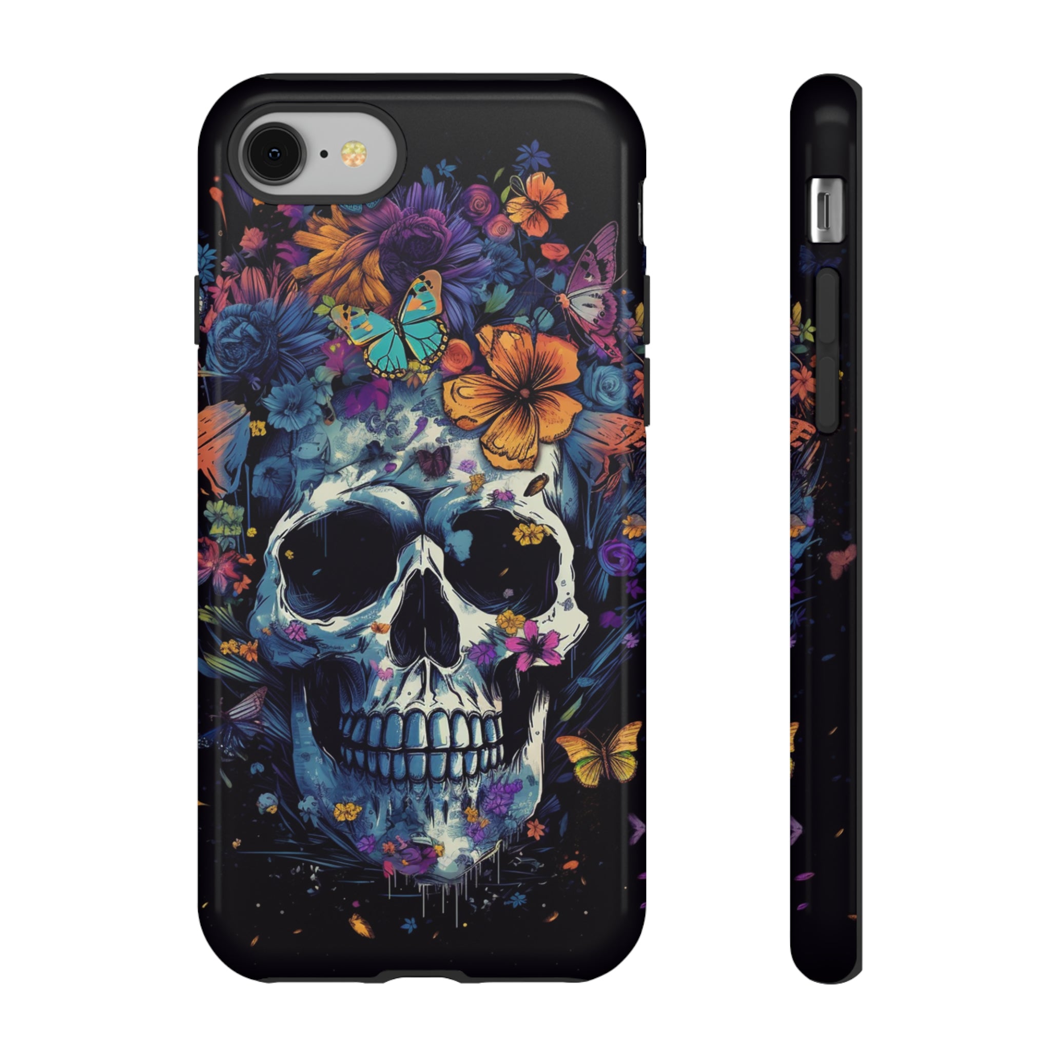 Blooming Skull Phone Case