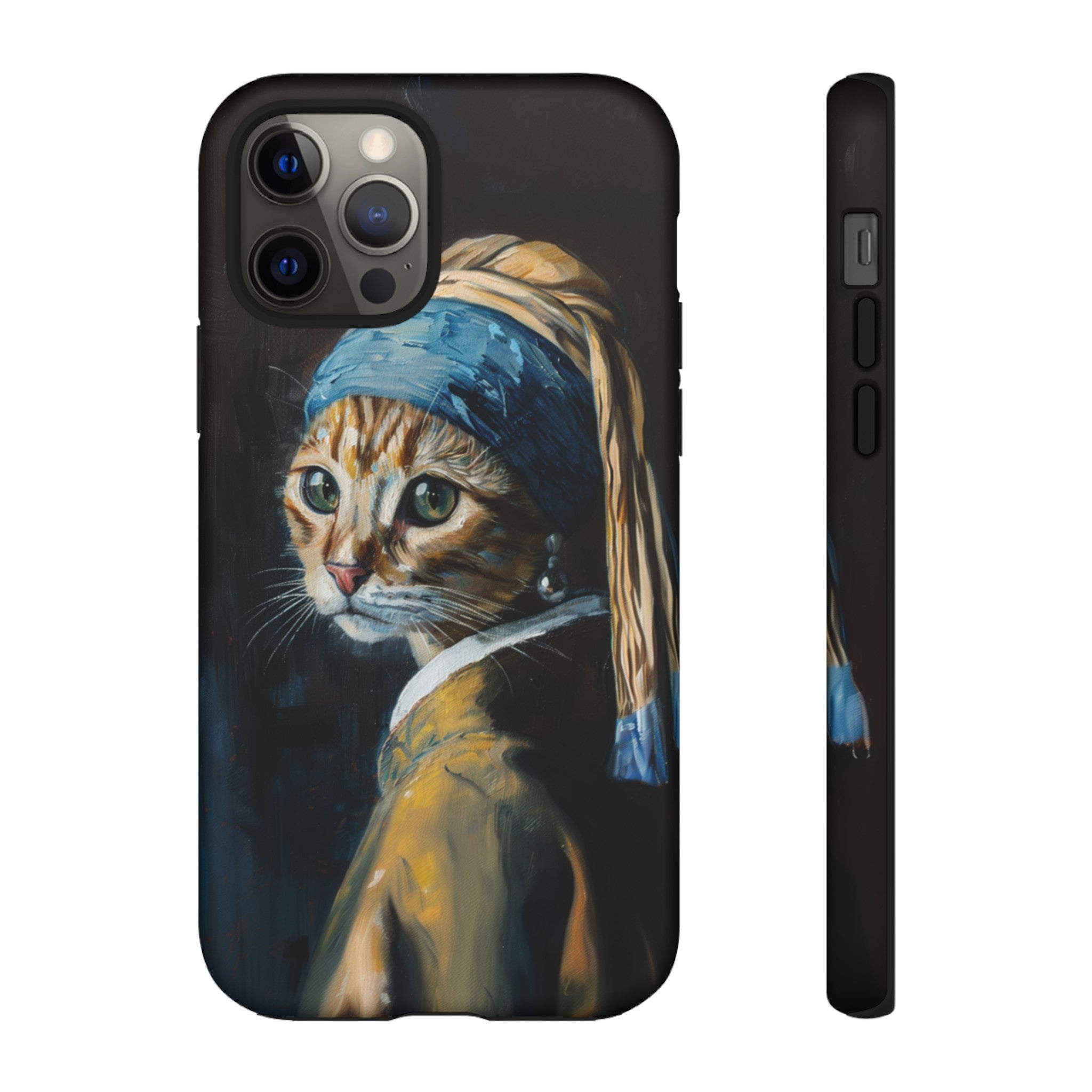 Cat With Pearl Earring Phone Case