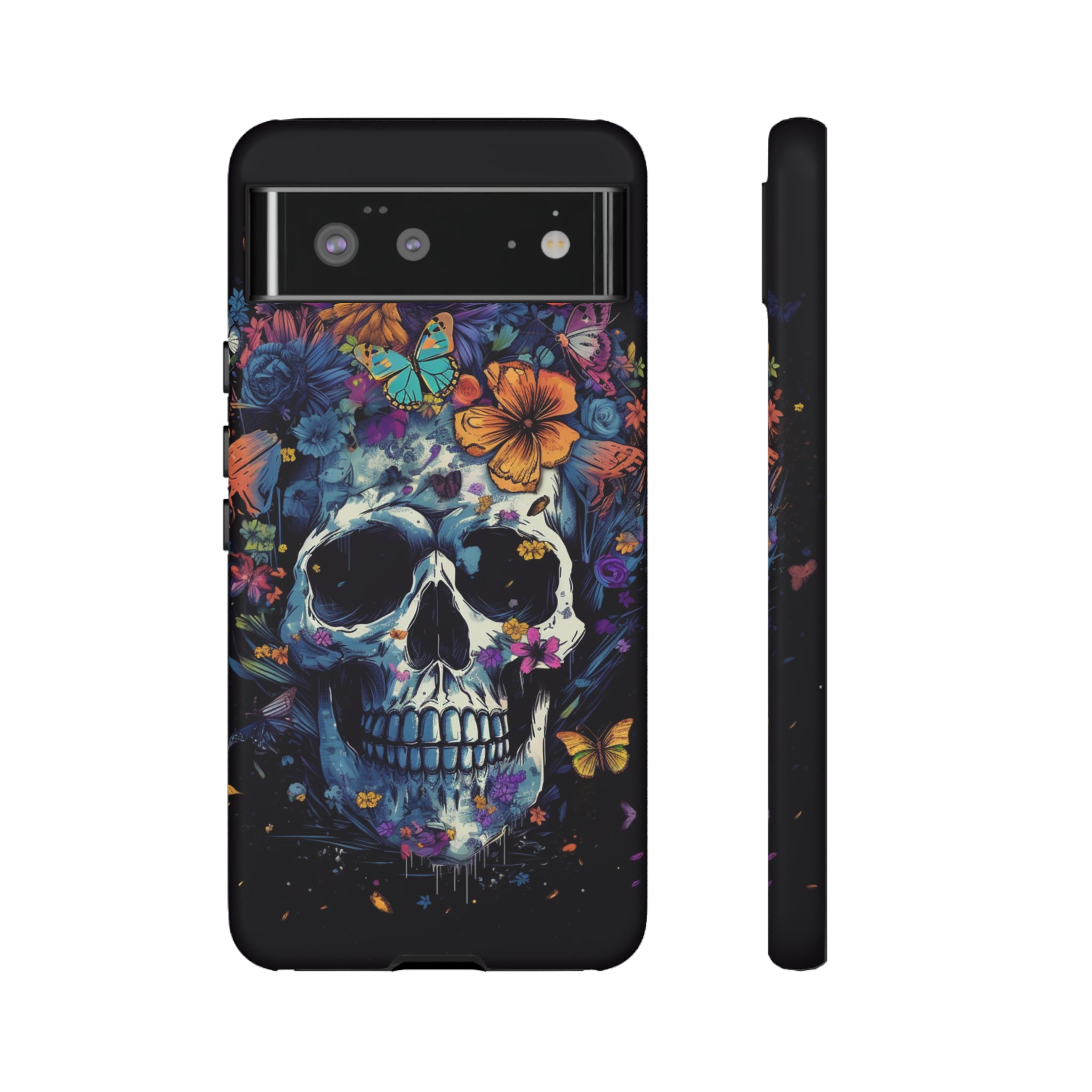 Blooming Skull Phone Case