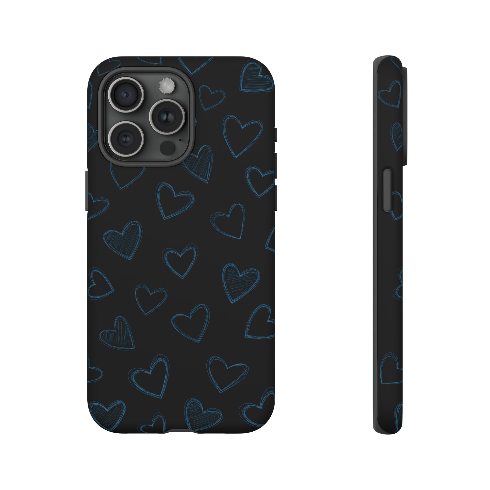 Black Hearts Phone Case