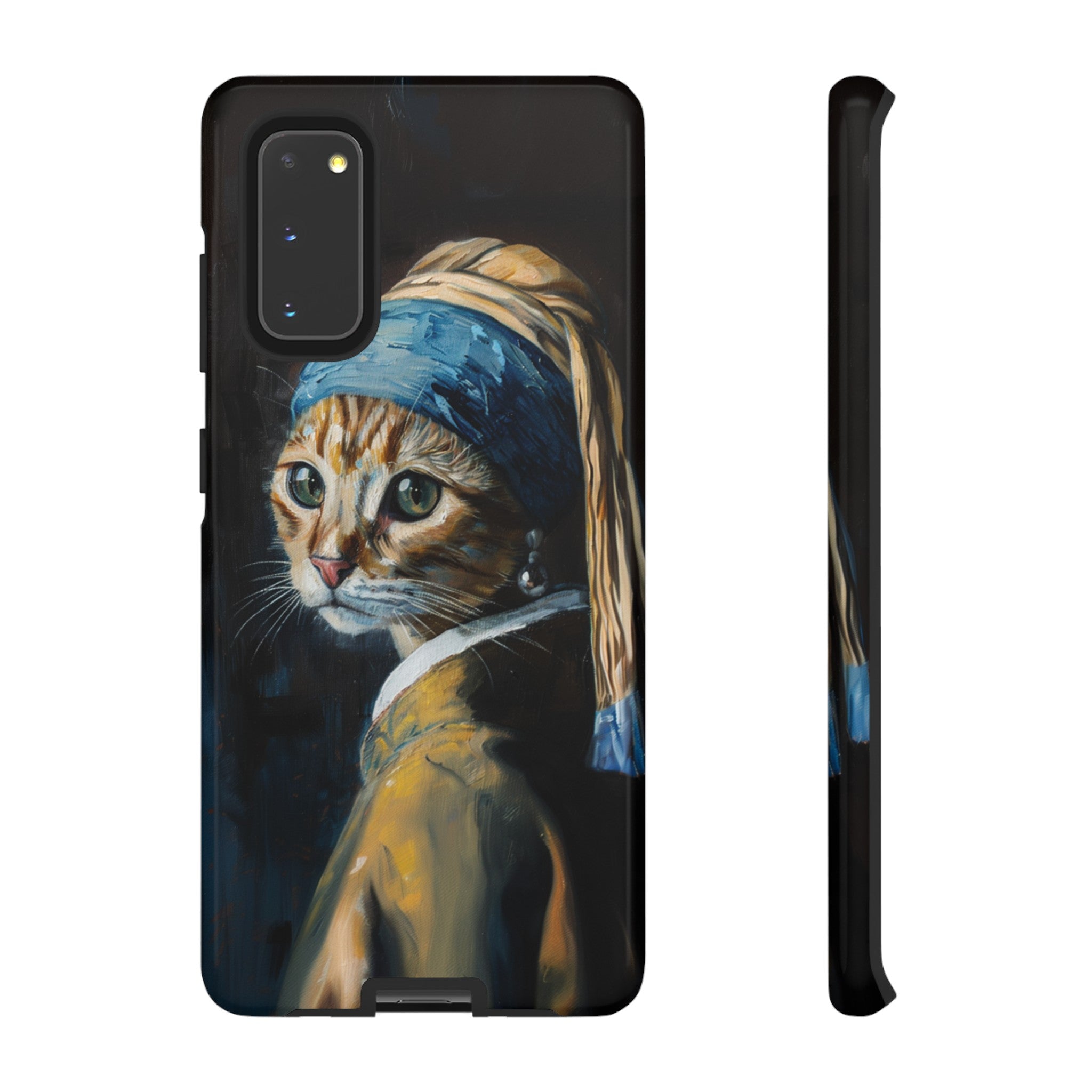 Cat With Pearl Earring Phone Case