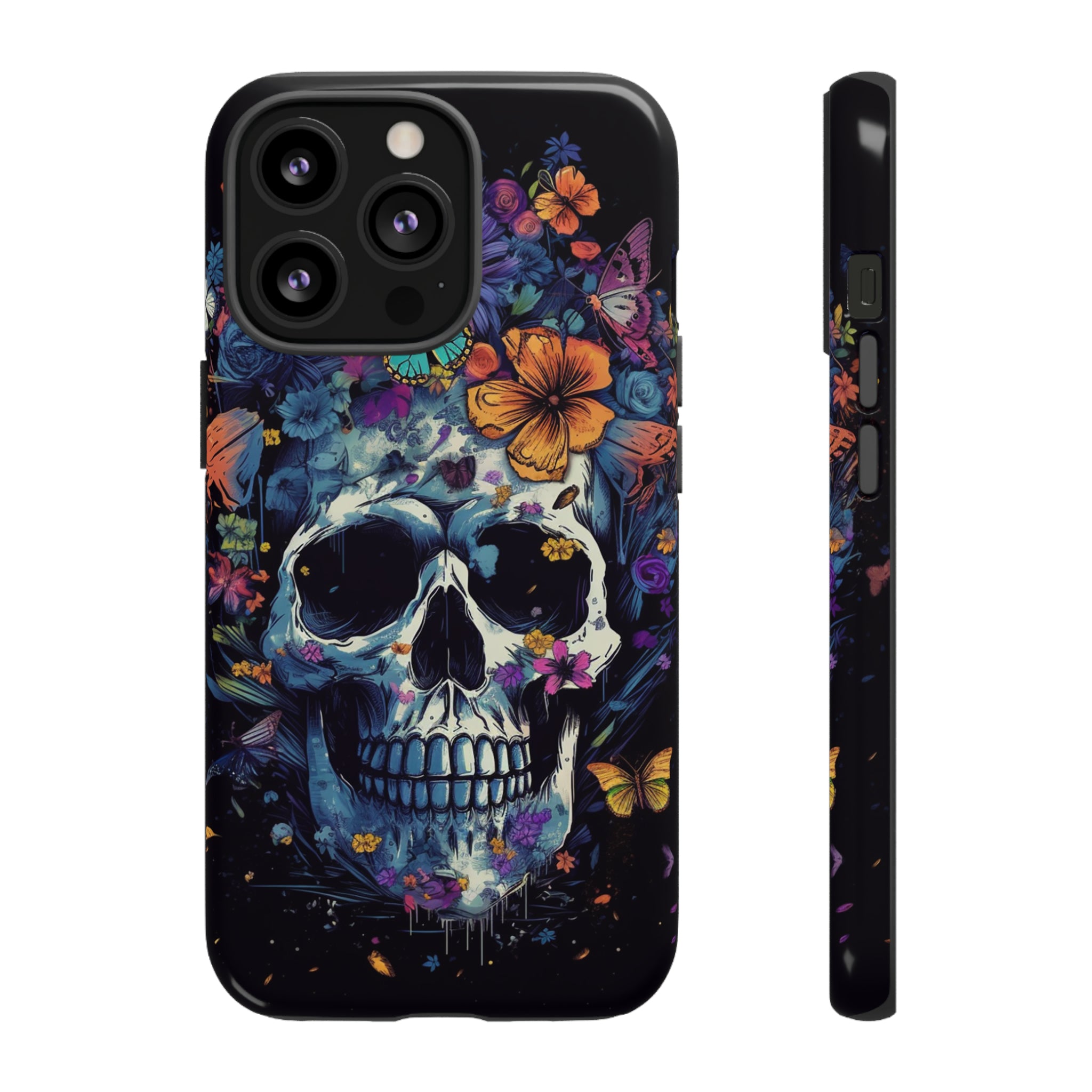 Blooming Skull Phone Case