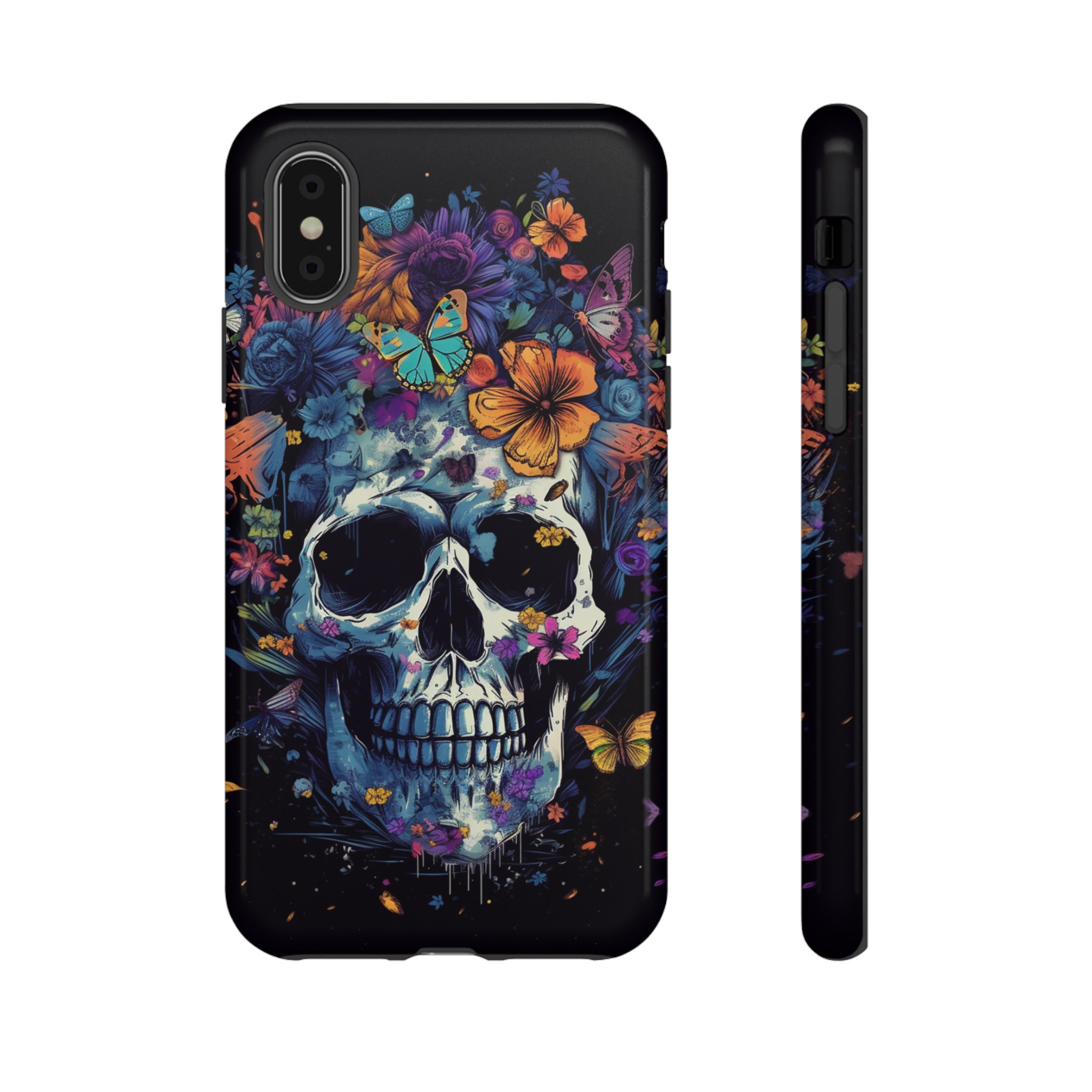 Blooming Skull Phone Case