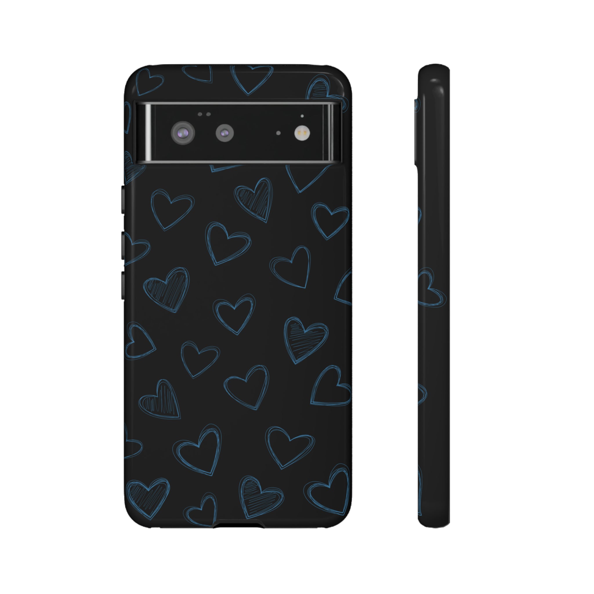 Black Hearts Phone Case