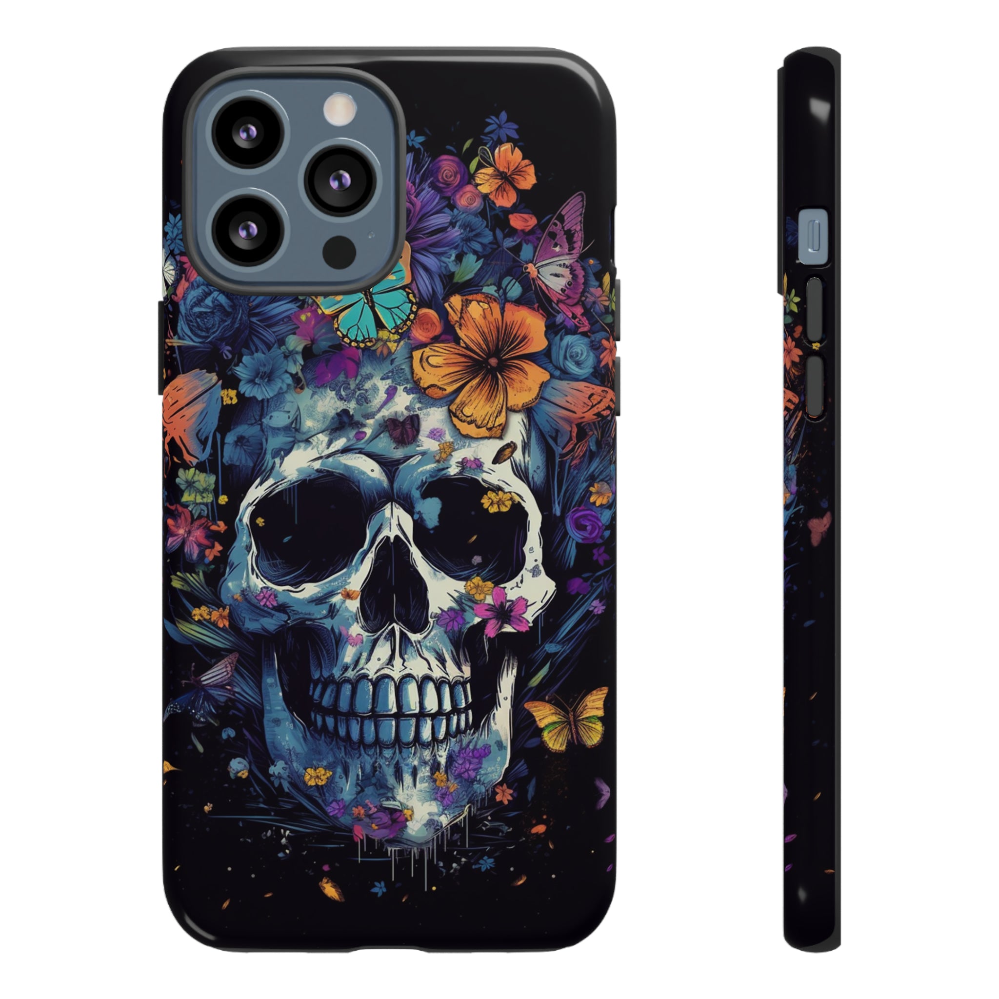 Blooming Skull Phone Case