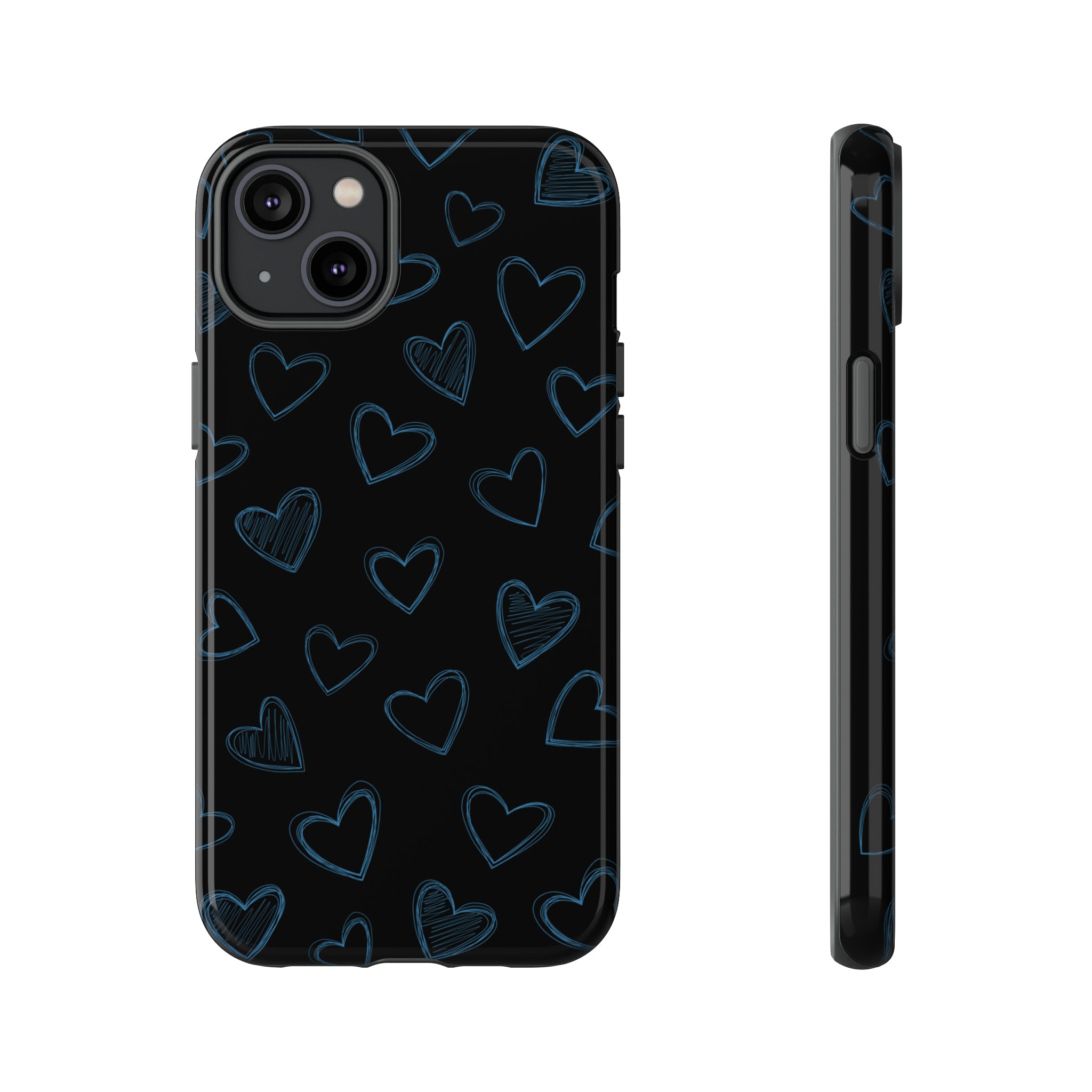 Black Hearts Phone Case