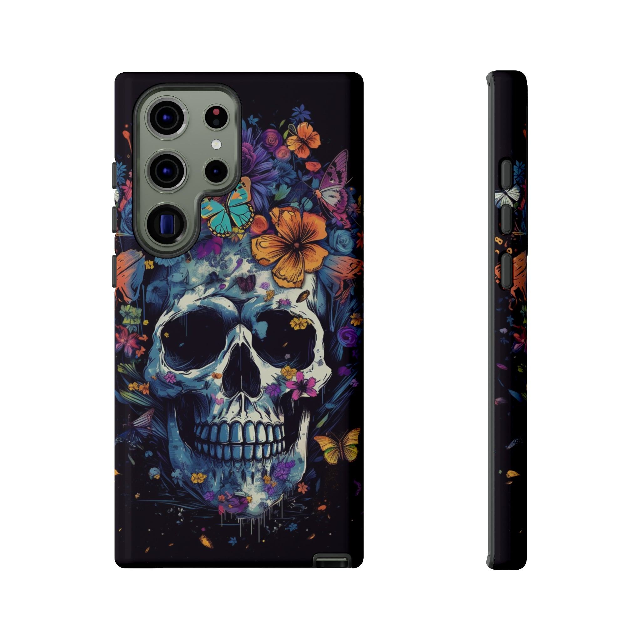 Blooming Skull Phone Case