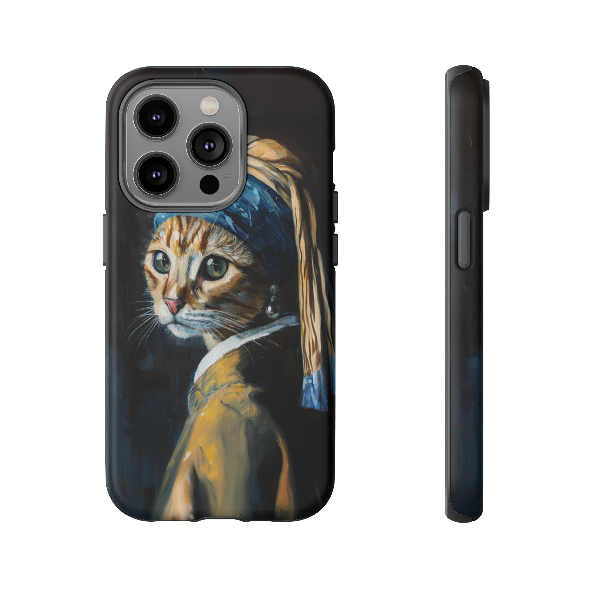 Cat With Pearl Earring Phone Case