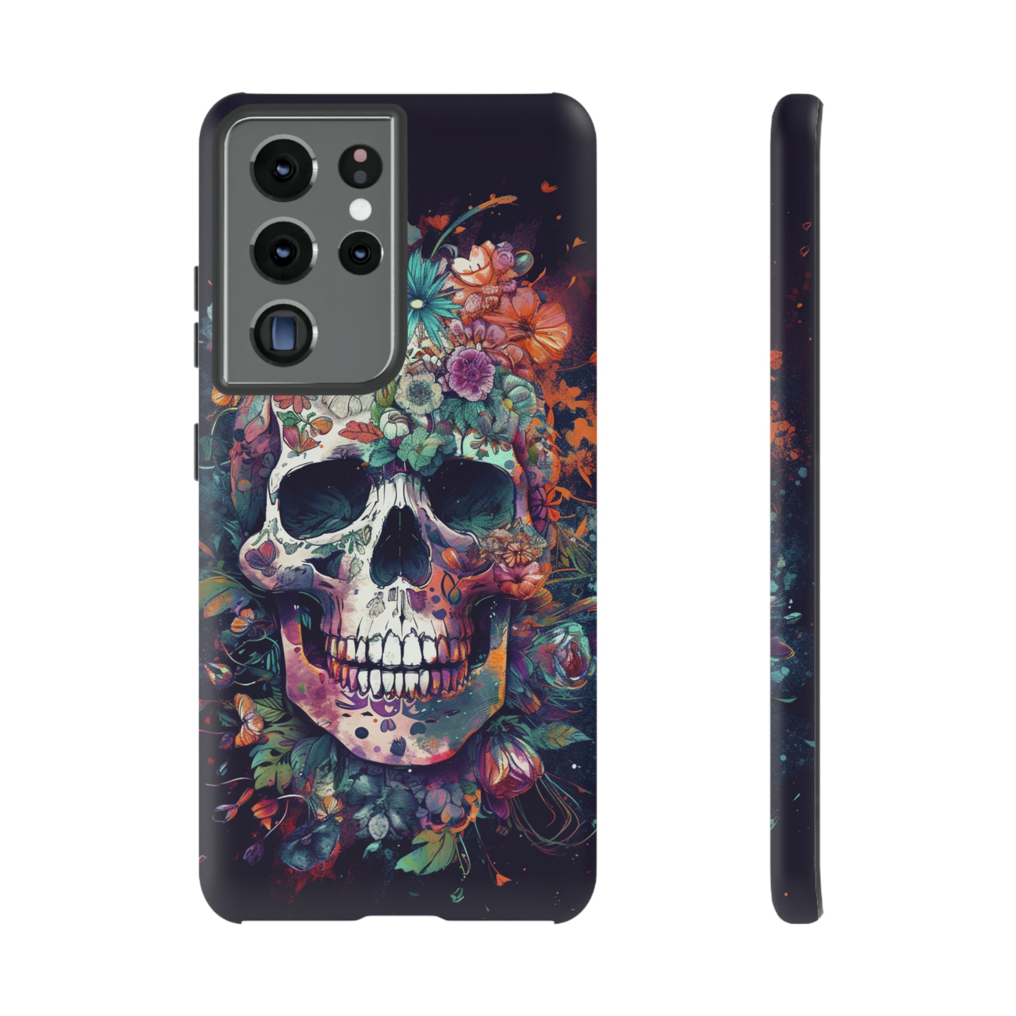 Floral Skull Phone Case