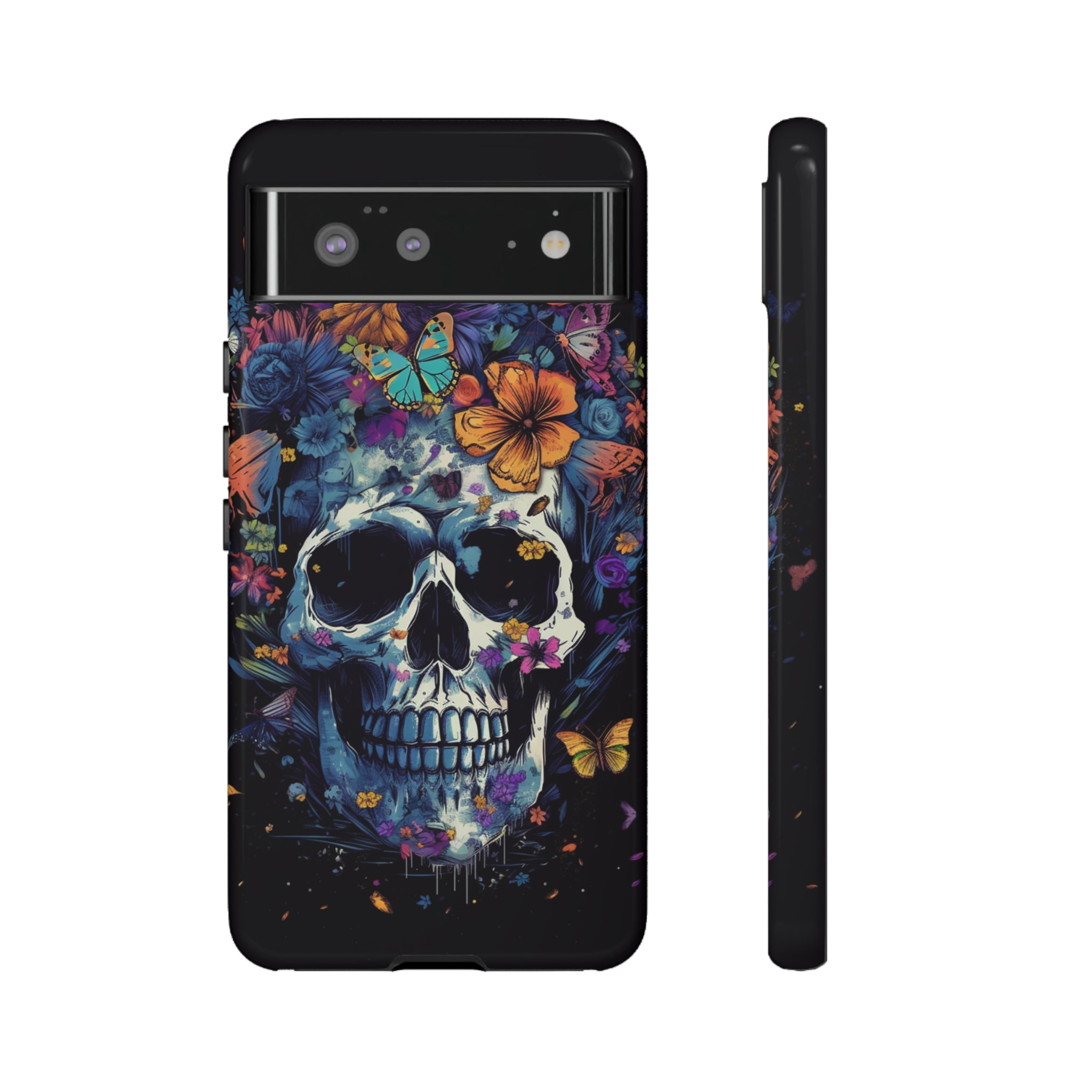 Blooming Skull Phone Case