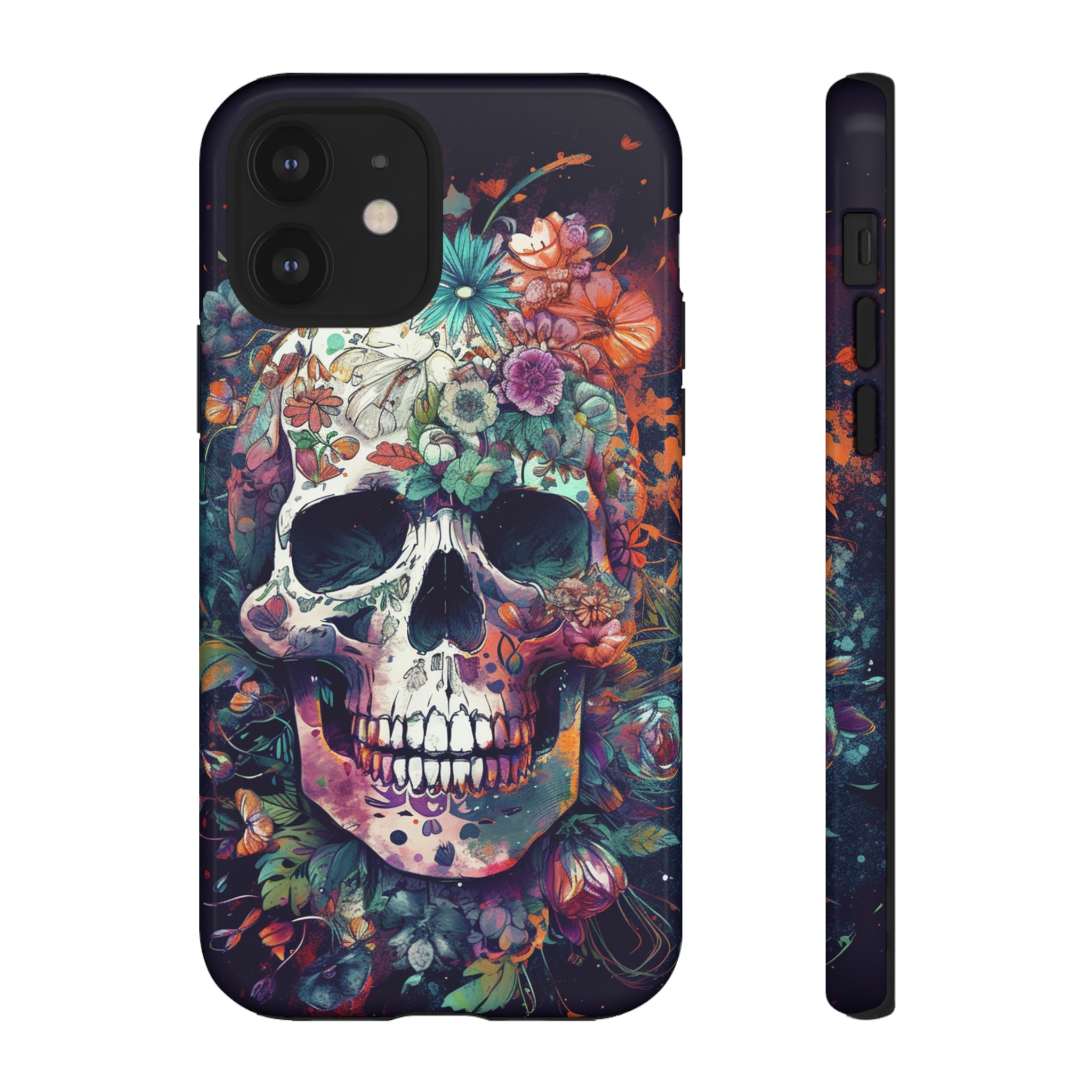 Floral Skull Phone Case