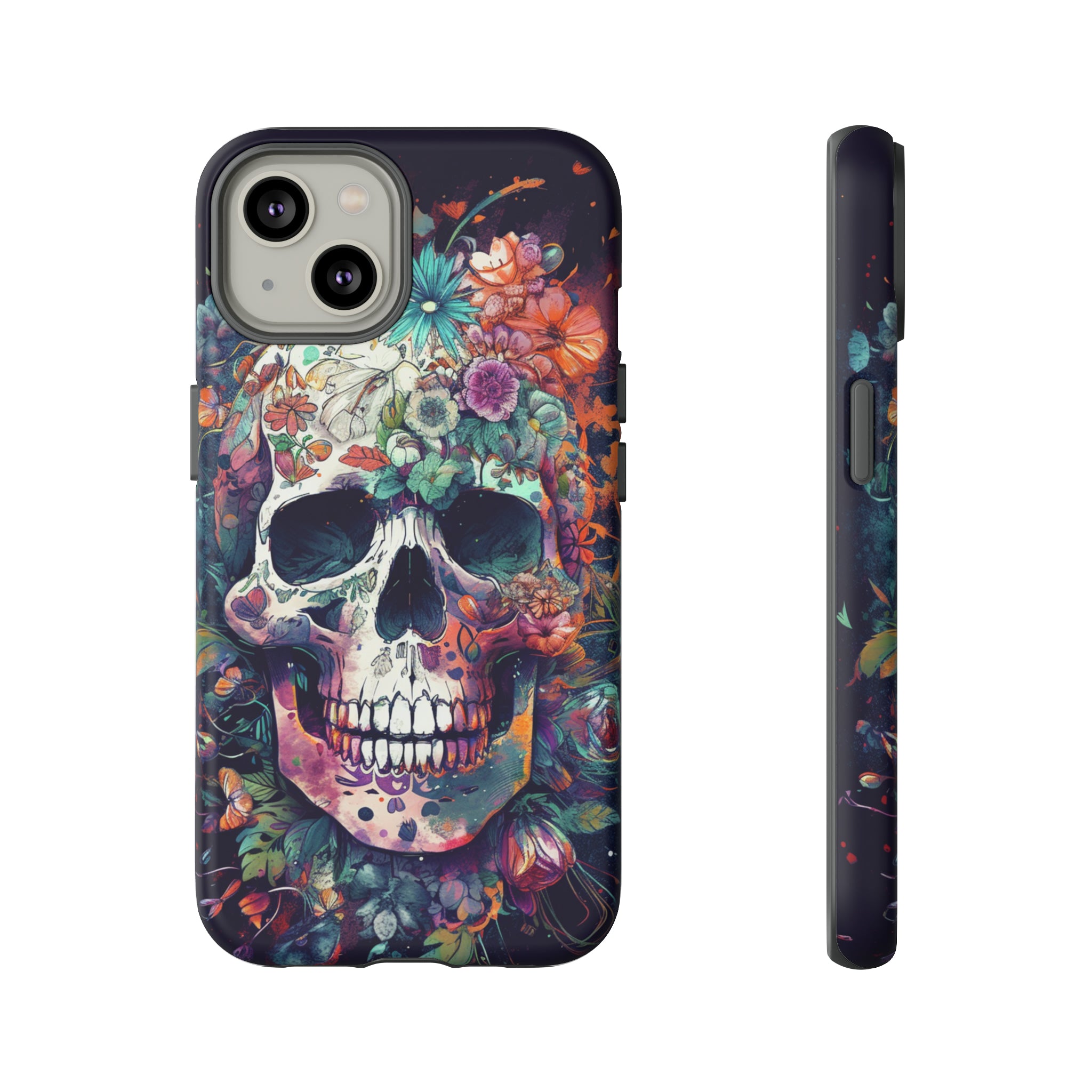 Floral Skull Phone Case