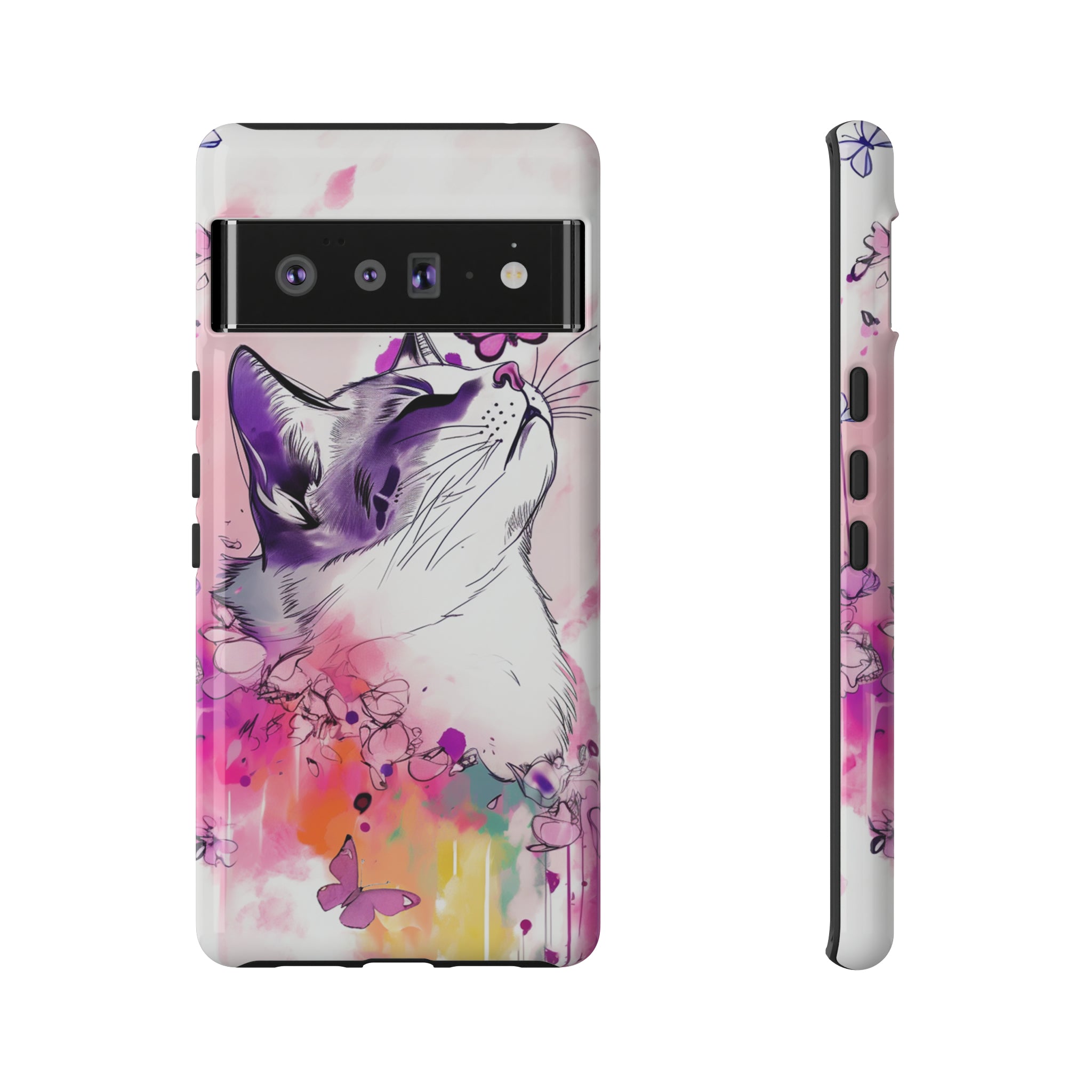 Whimsical Cat Phone Case