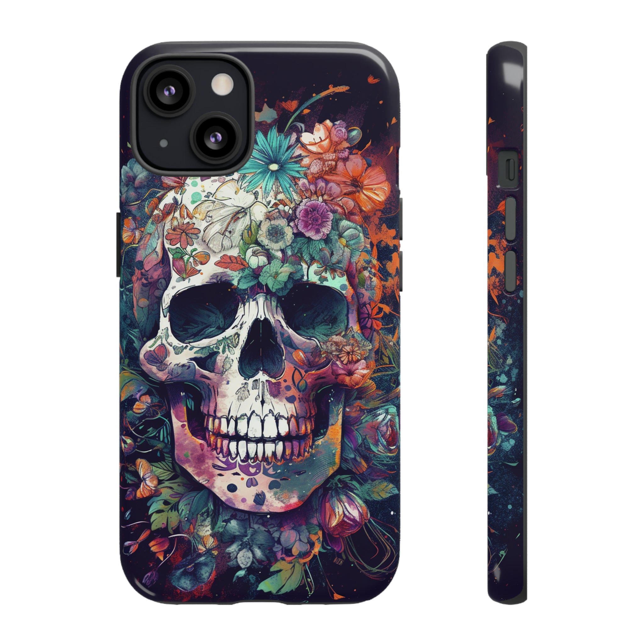 Floral Skull Phone Case